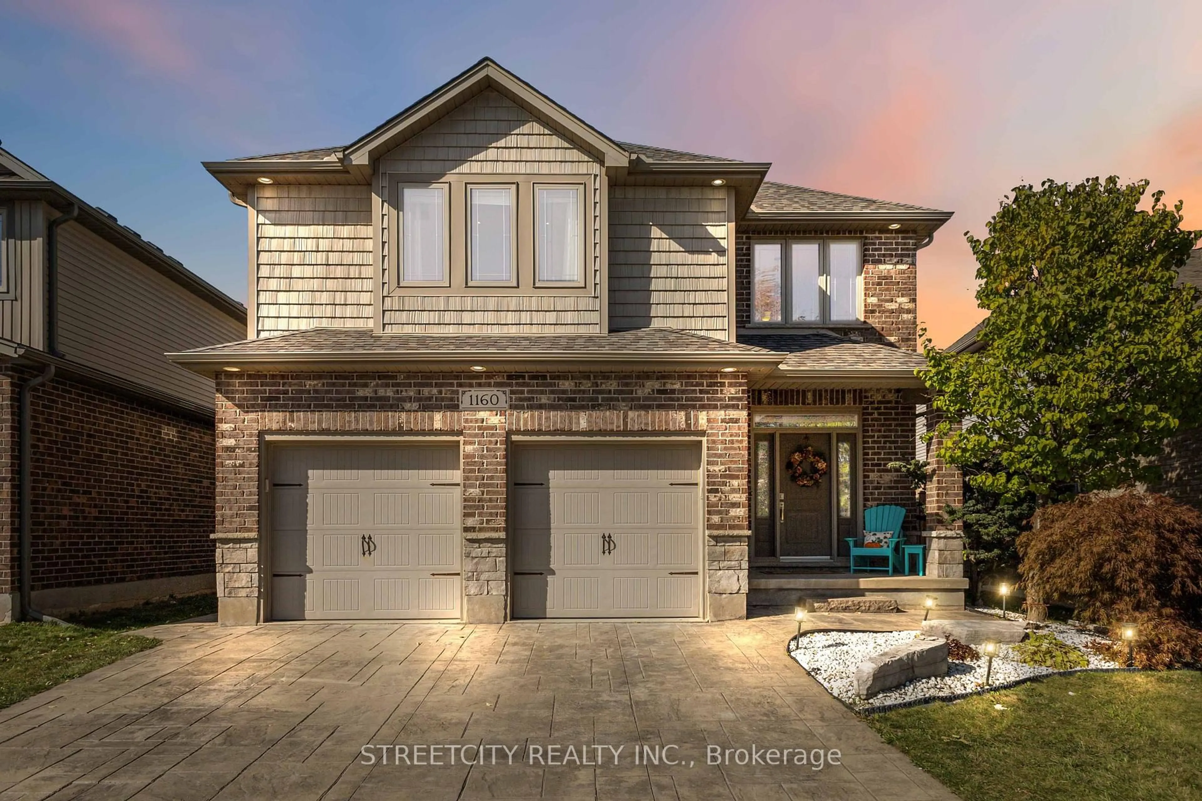Home with brick exterior material, street for 1160 Cardinal Rd, London South Ontario N6M 0C3