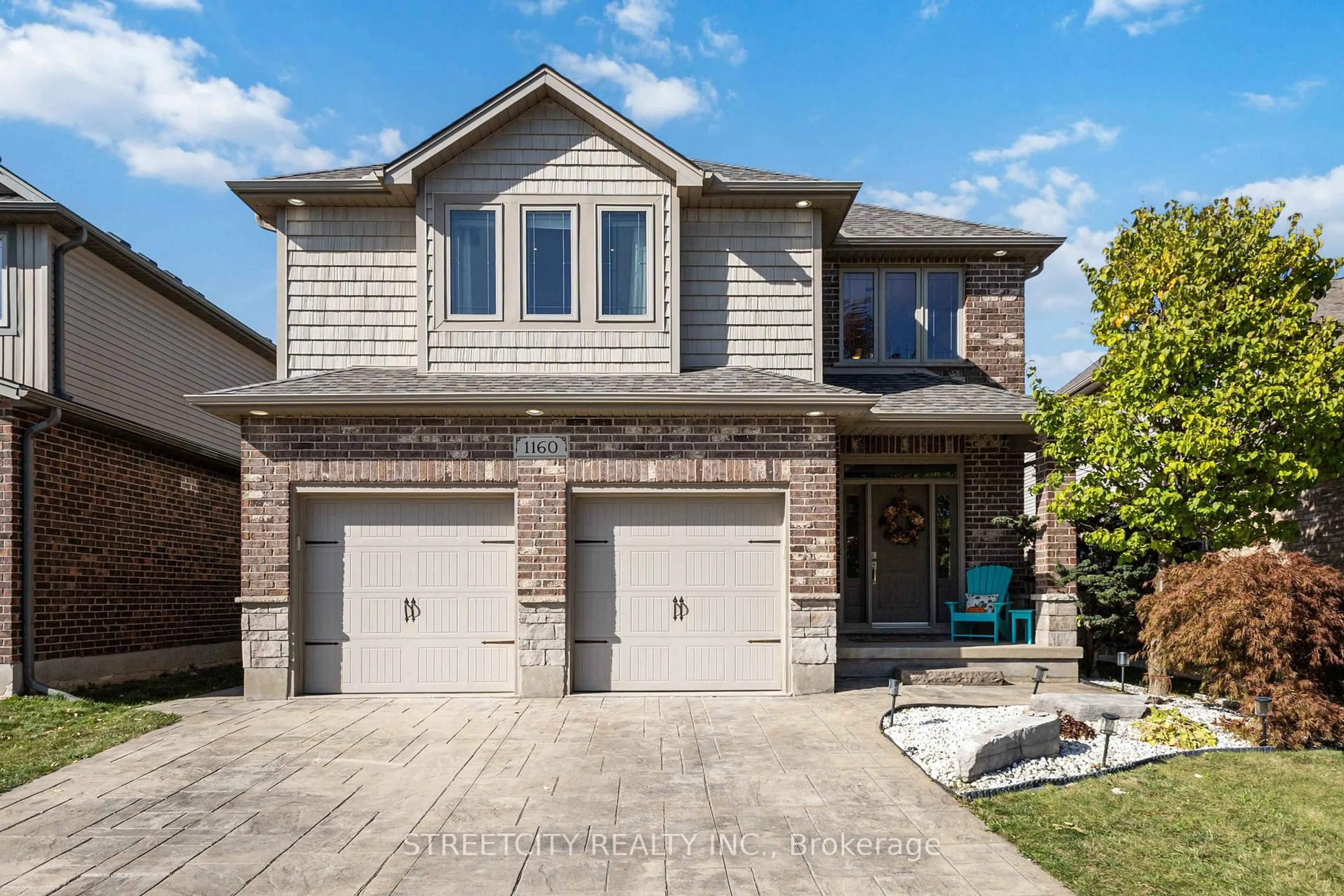 Home with brick exterior material, street for 1160 Cardinal Rd, London South Ontario N6M 0C3