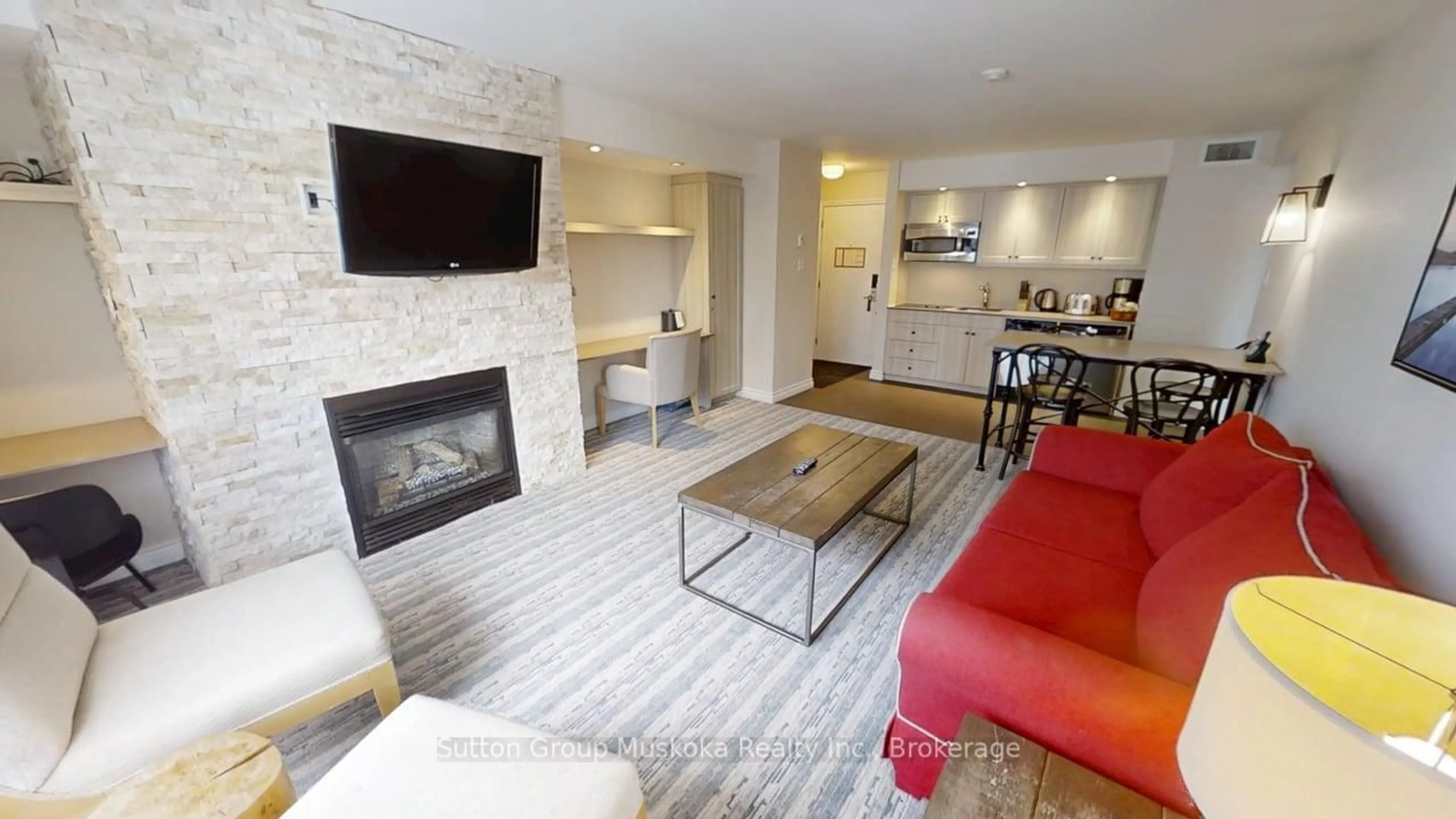 Living room with furniture, unknown for 1235 Deerhurst Dr #52-305, Huntsville Ontario P1H 2E8