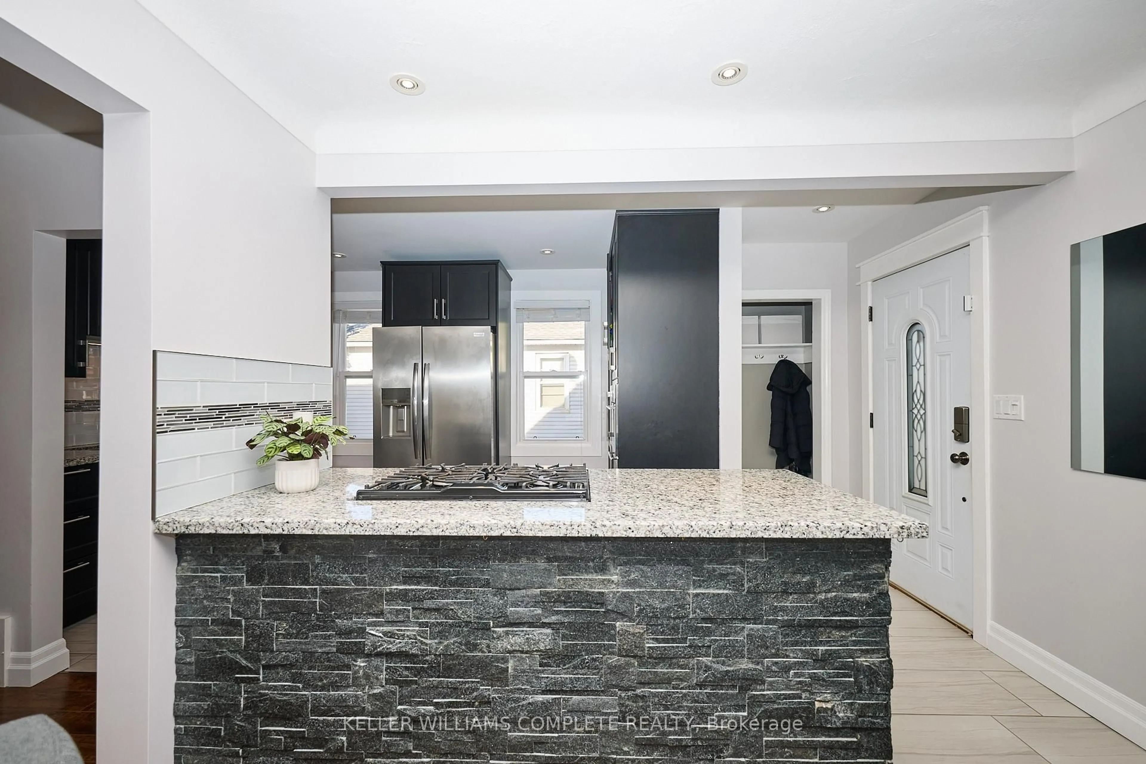 Contemporary kitchen, ceramic/tile floor for 19 Else St, St. Catharines Ontario L2N 2B9