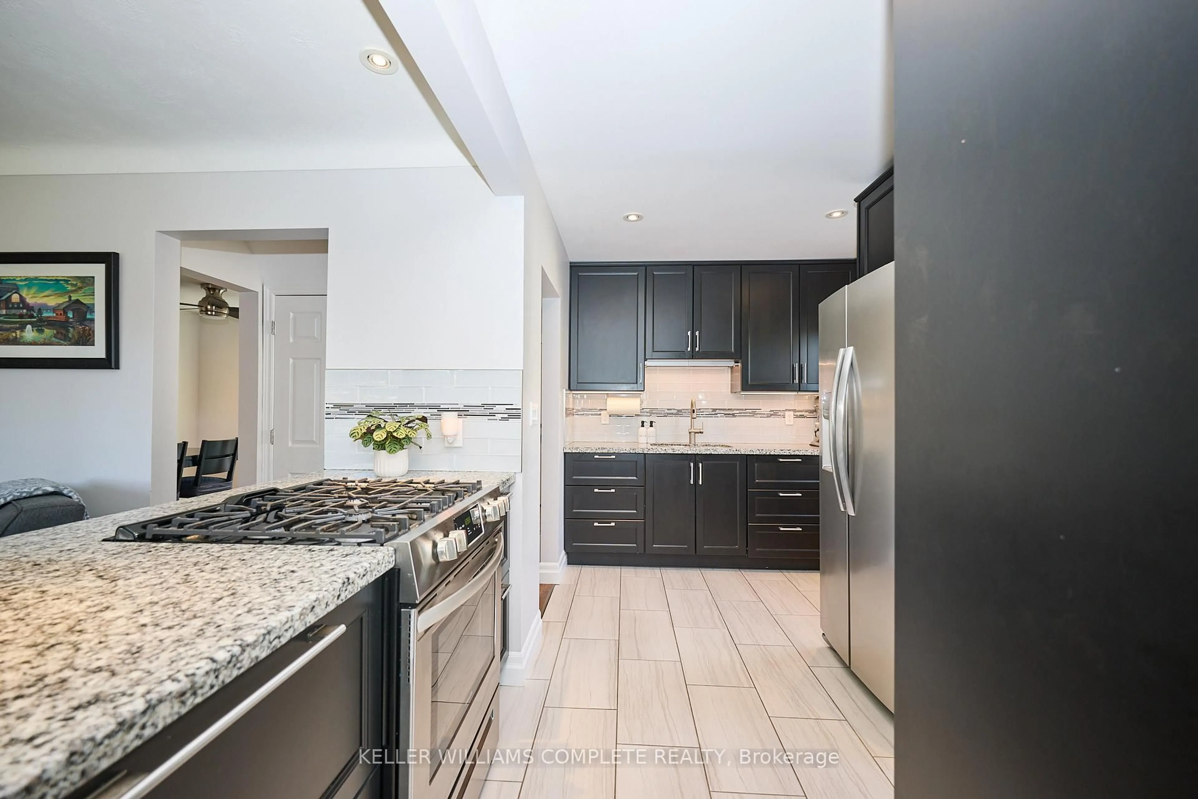 Contemporary kitchen, ceramic/tile floor for 19 Else St, St. Catharines Ontario L2N 2B9