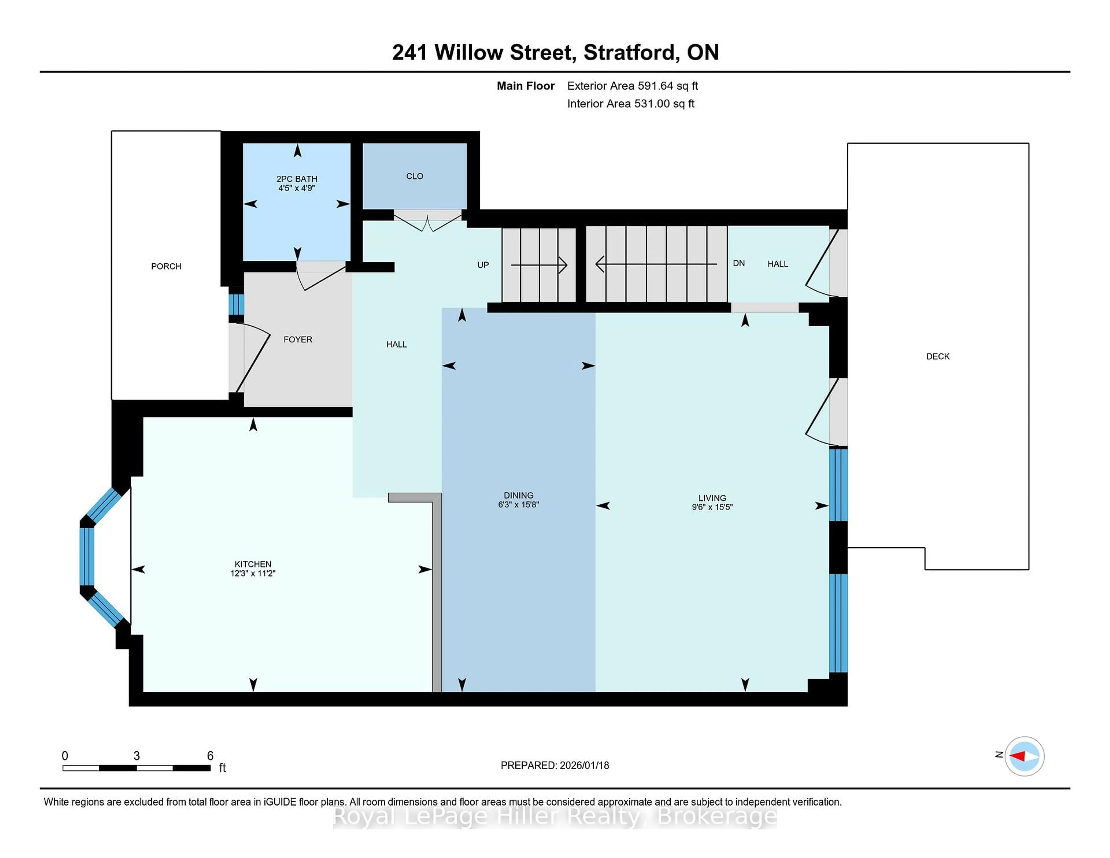 Floor plan for 241 Willow St, Stratford Ontario N5A 3B6