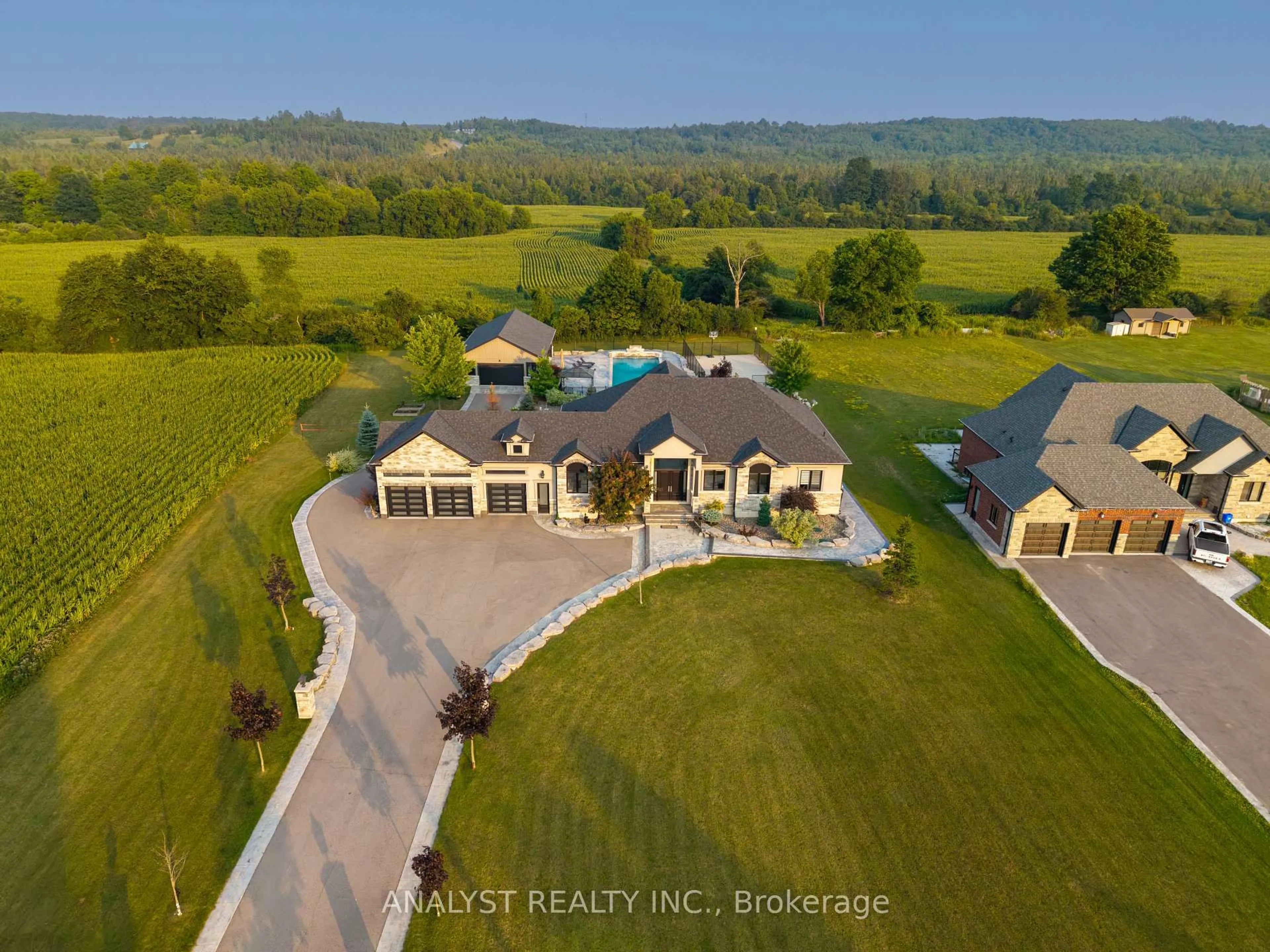 A pic from outside/outdoor area/front of a property/back of a property/a pic from drone, unknown for 9383 Wellington Road 124, Erin Ontario N0B 1T0