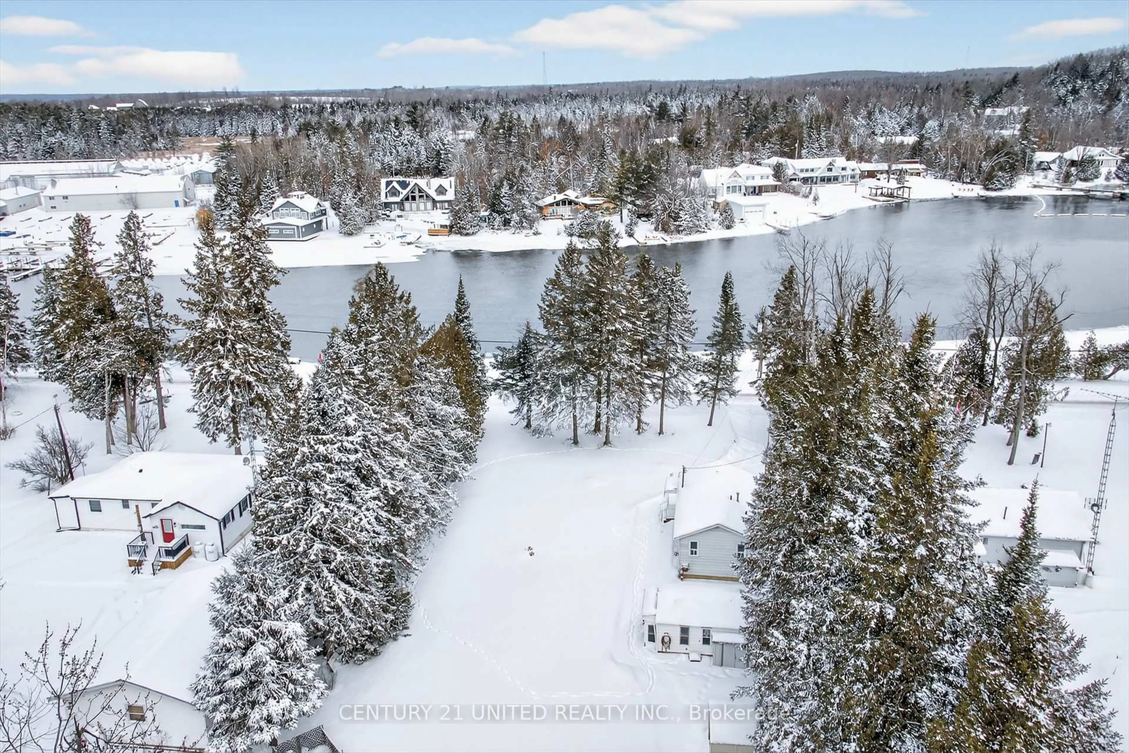A pic from outside/outdoor area/front of a property/back of a property/a pic from drone, forest/trees view for 90 Trent Canal Rd, Kawartha Lakes Ontario K0M 1N0