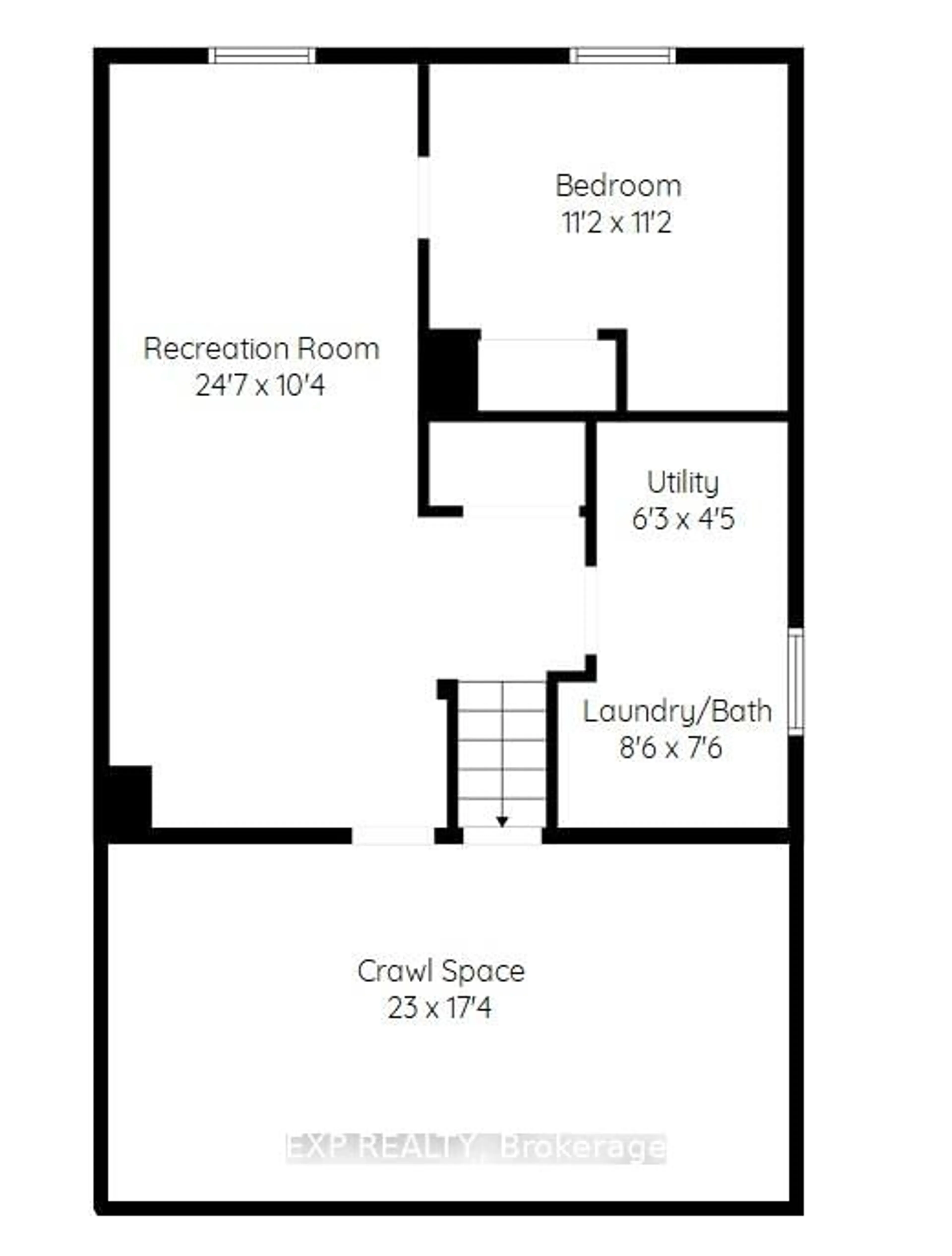 Floor plan for 47 Odessa St, Hamilton Ontario L8J 1A3