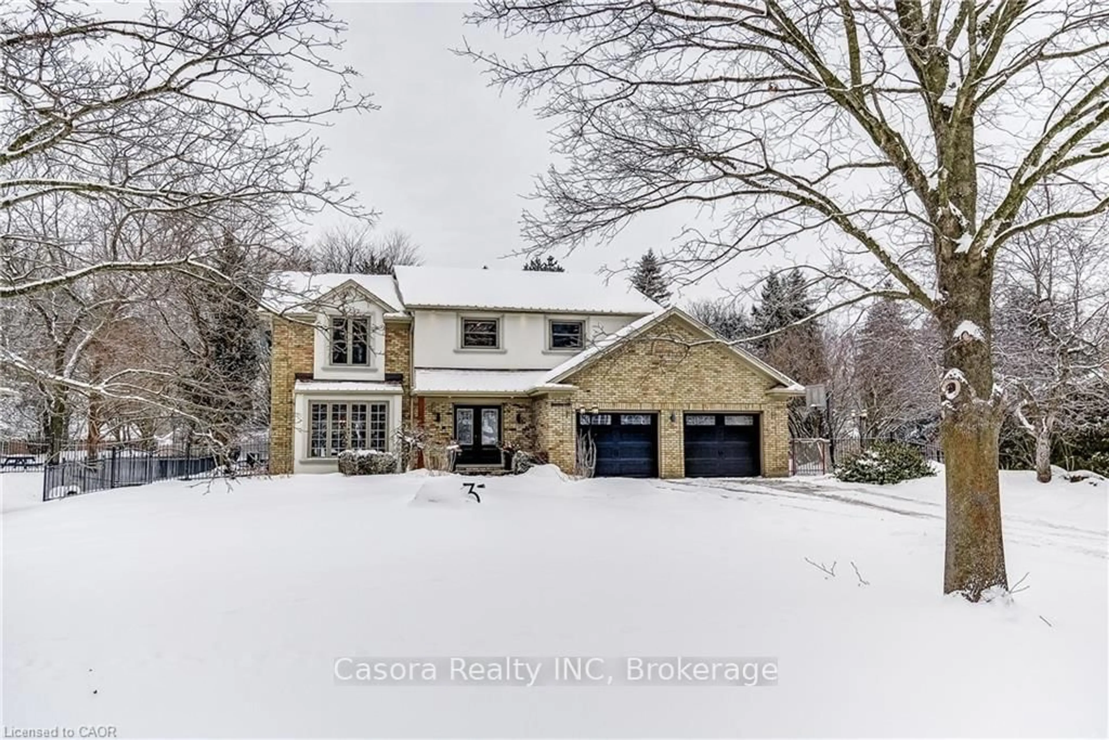 Home with brick exterior material, street for 3 Birchwood Crt, Hamilton Ontario L0R 1H2