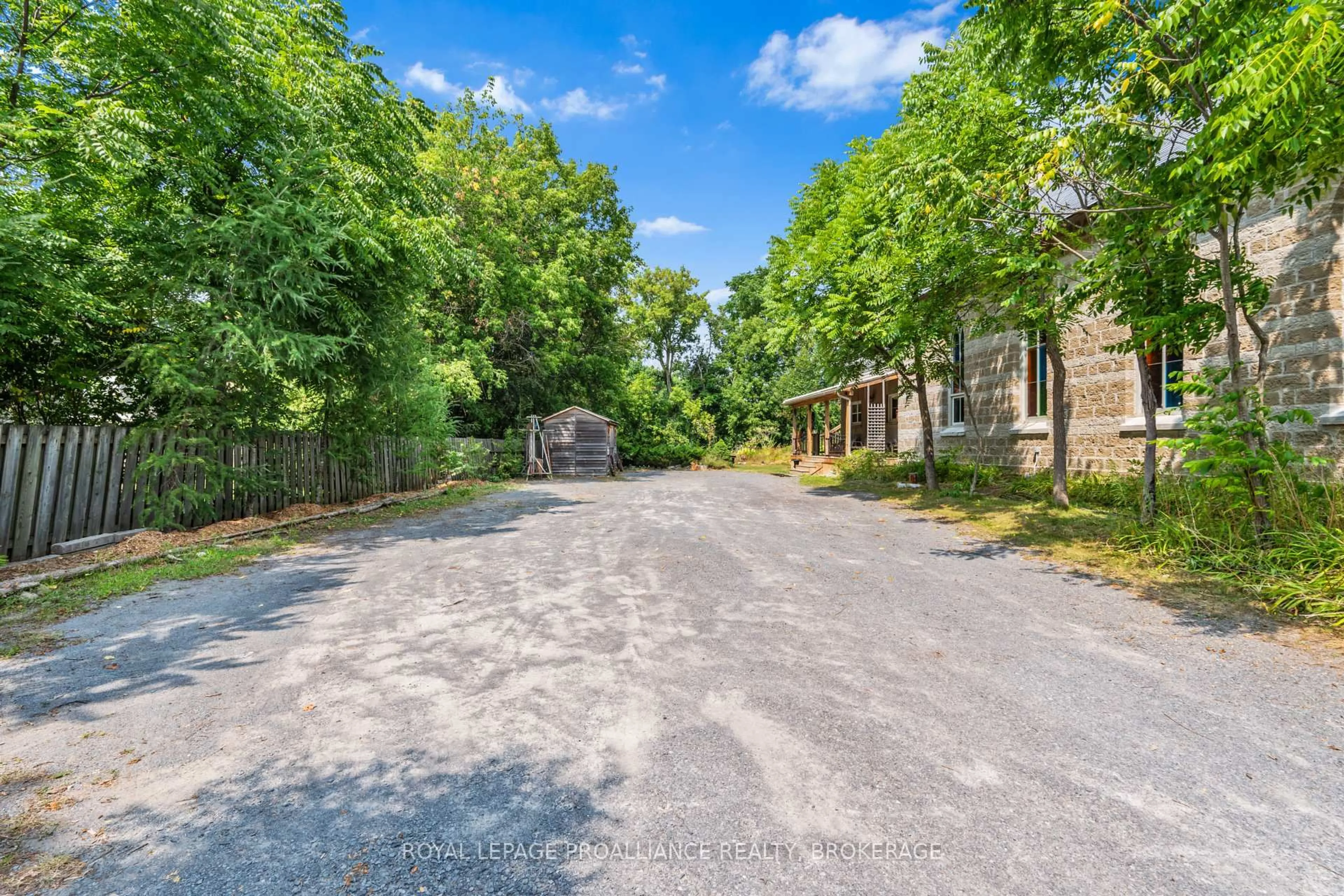 A pic from outside/outdoor area/front of a property/back of a property/a pic from drone, street for 3958 Harrowsmith Rd, Harrowsmith Ontario K0H 1V0