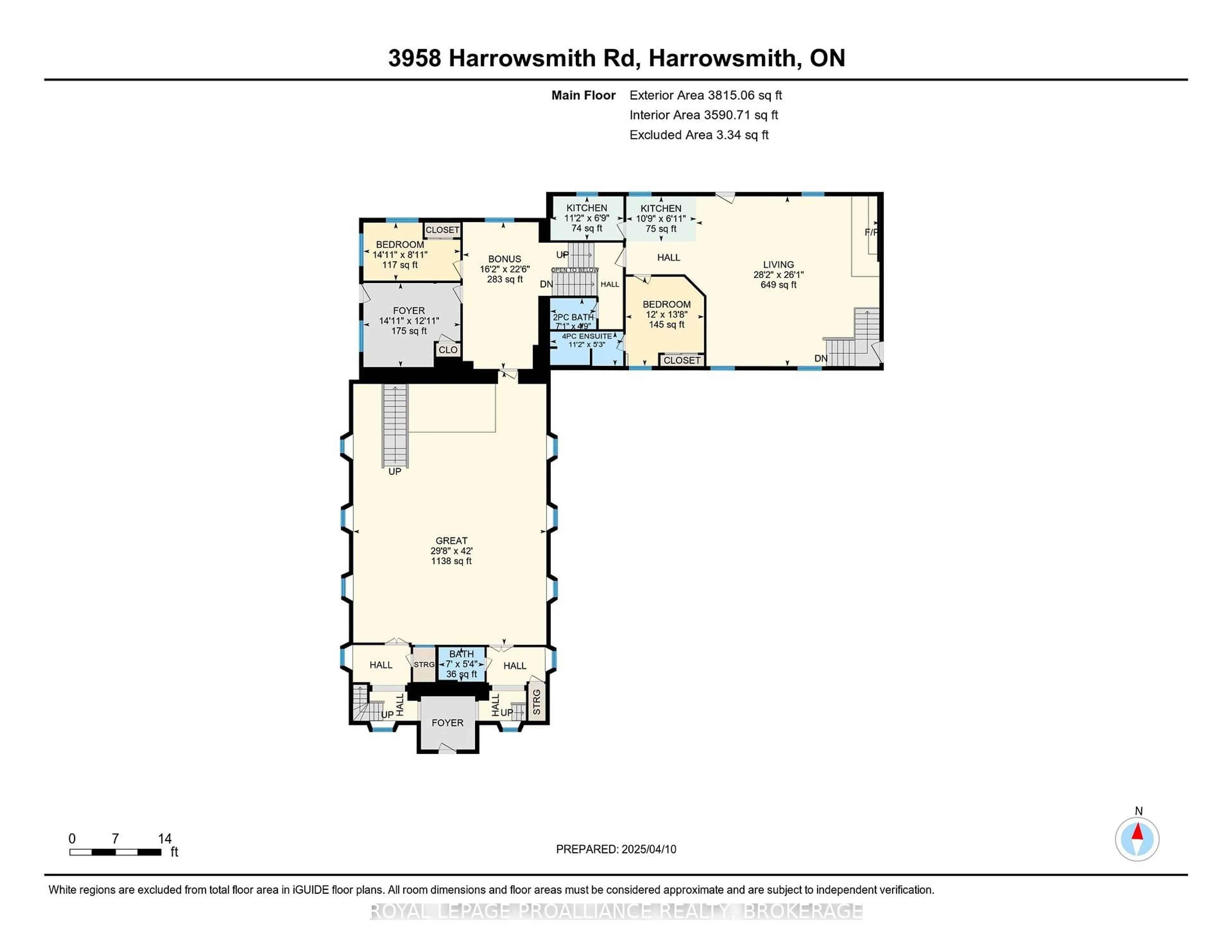 Floor plan for 3958 Harrowsmith Rd, Harrowsmith Ontario K0H 1V0