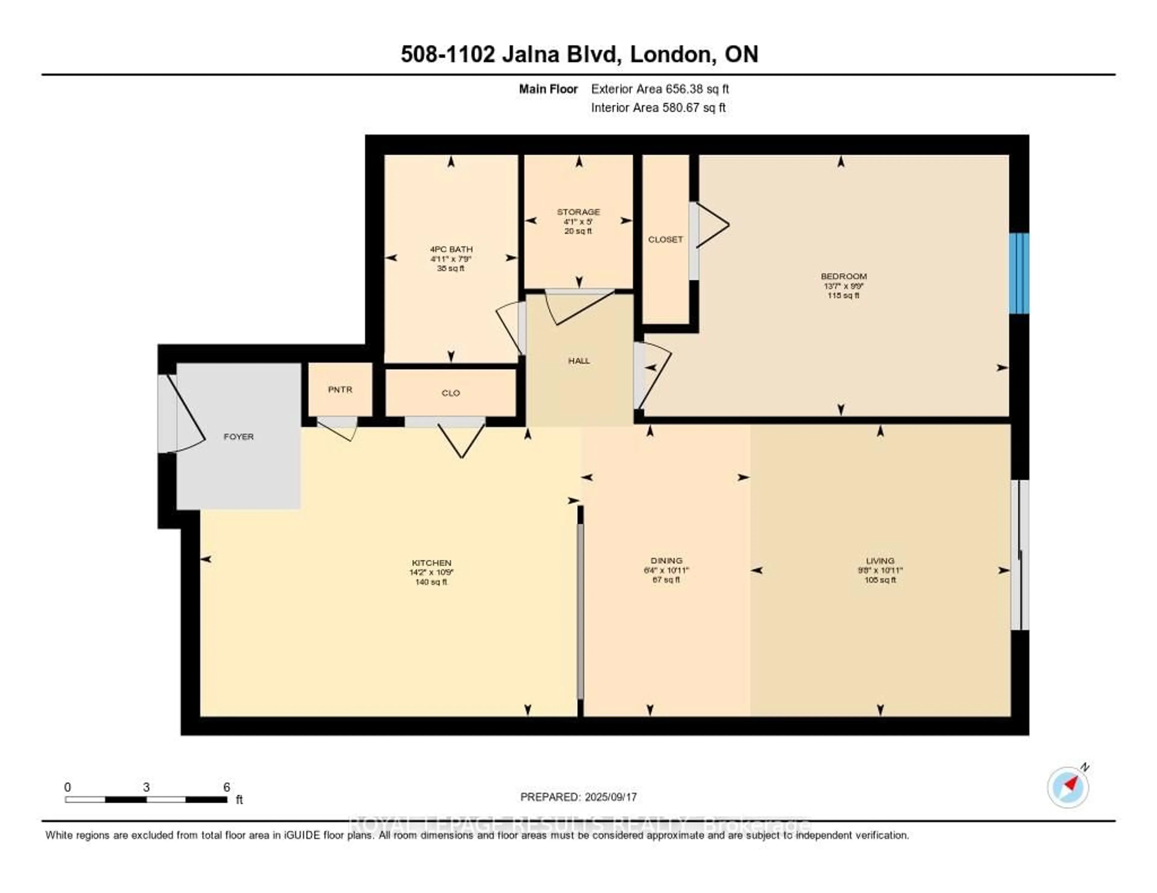Floor plan for 1102 Jalna Blvd #508, London South Ontario N6E 1X8