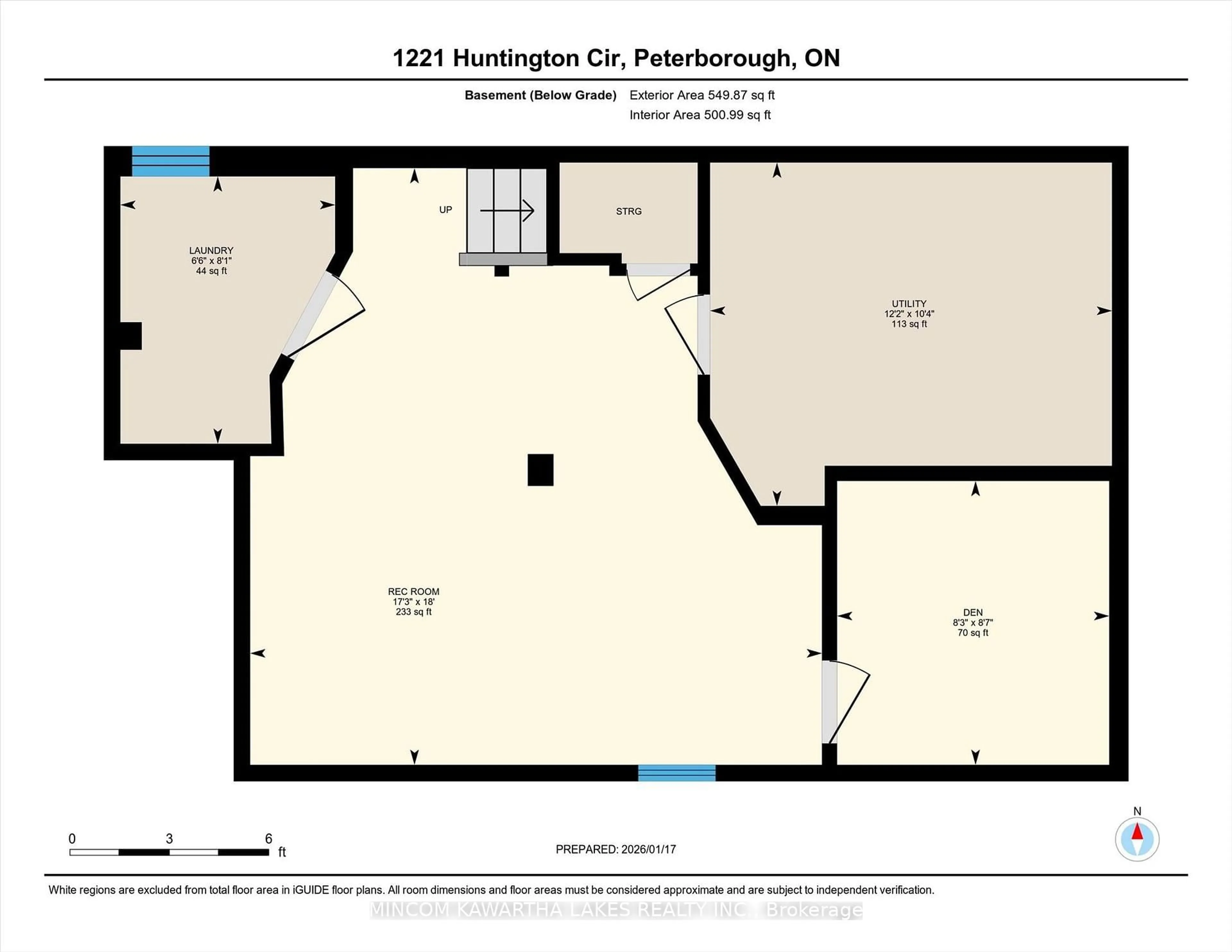 Floor plan for 1221 Huntington Circ, Peterborough Ontario K9K 2B6
