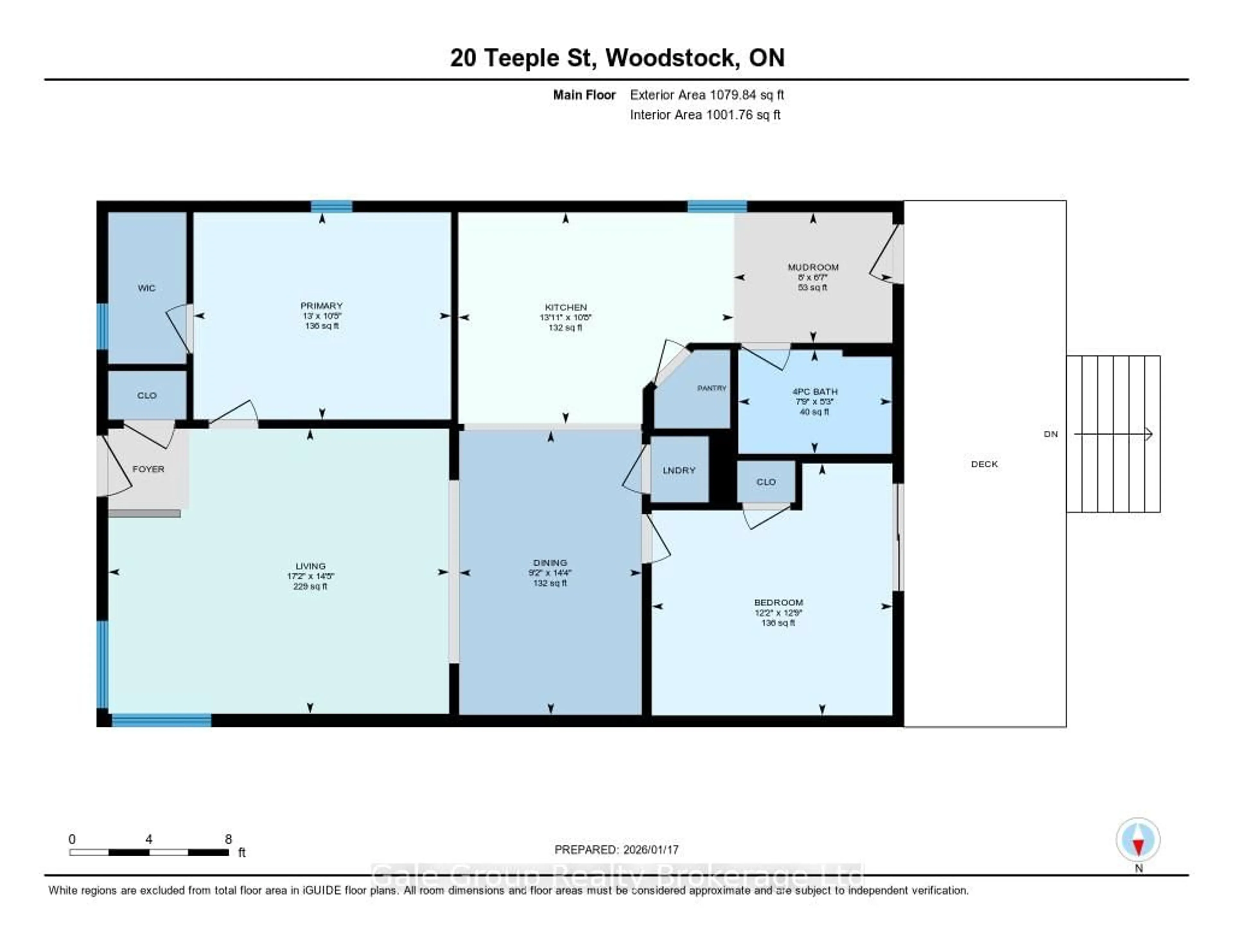 Floor plan for 20 Teeple St, Woodstock Ontario N4S 3Y7