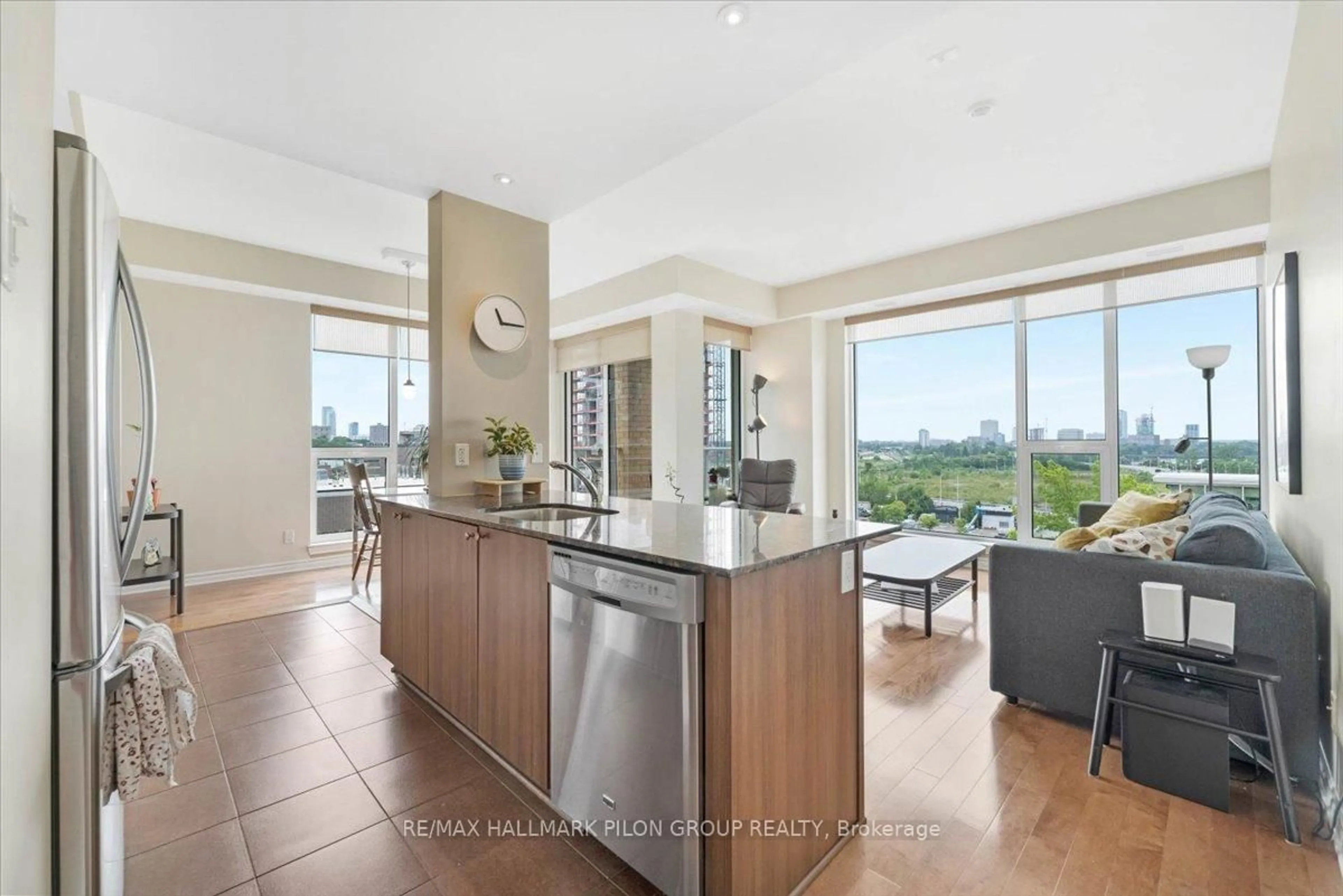 Open concept kitchen, unknown for 250 Lett St #905, Ottawa Ontario K1R 0A8