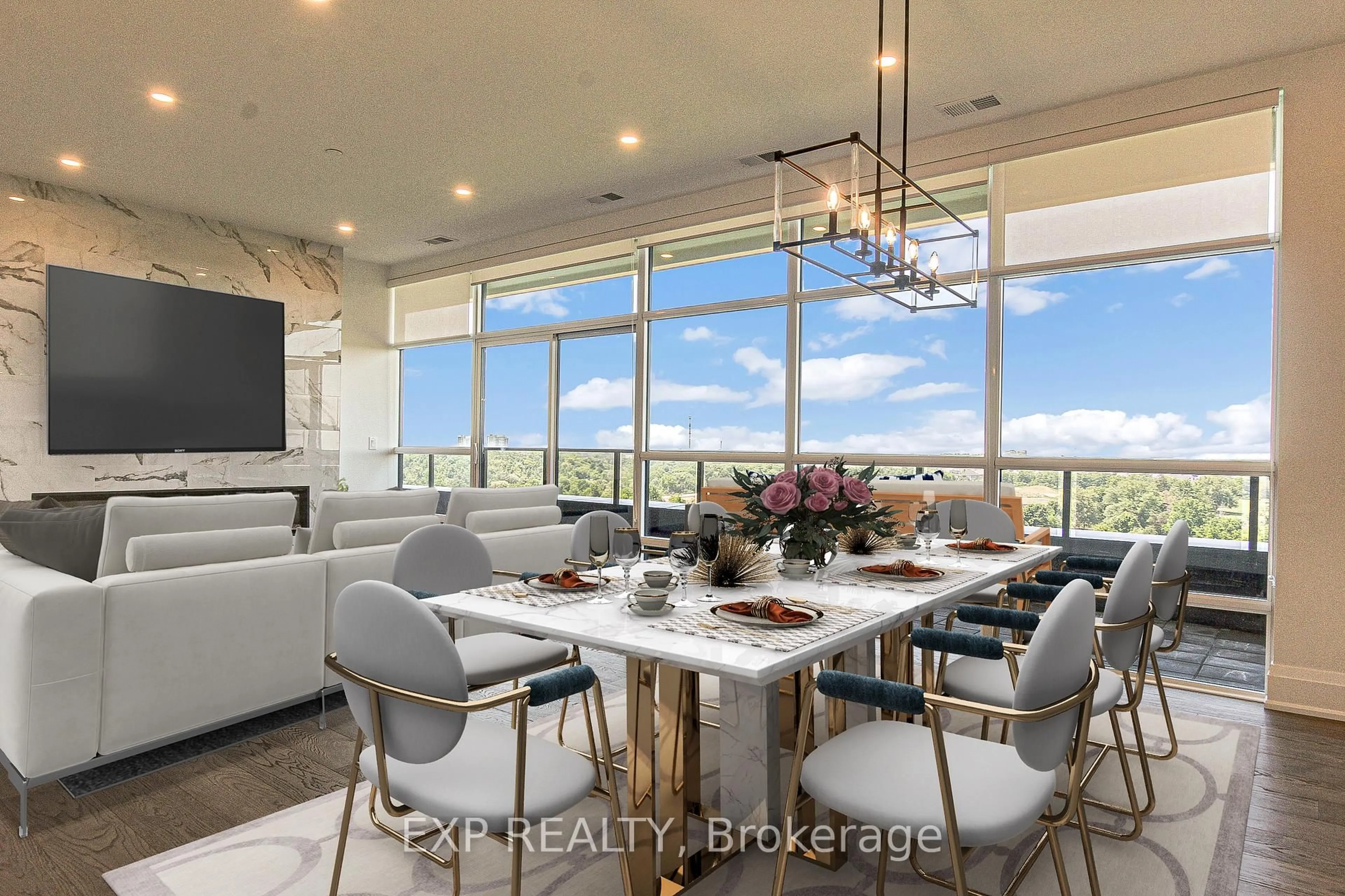 Dining room, ceramic/tile floor for 460 Callaway Rd #1007, London North Ontario N6G 0Z2