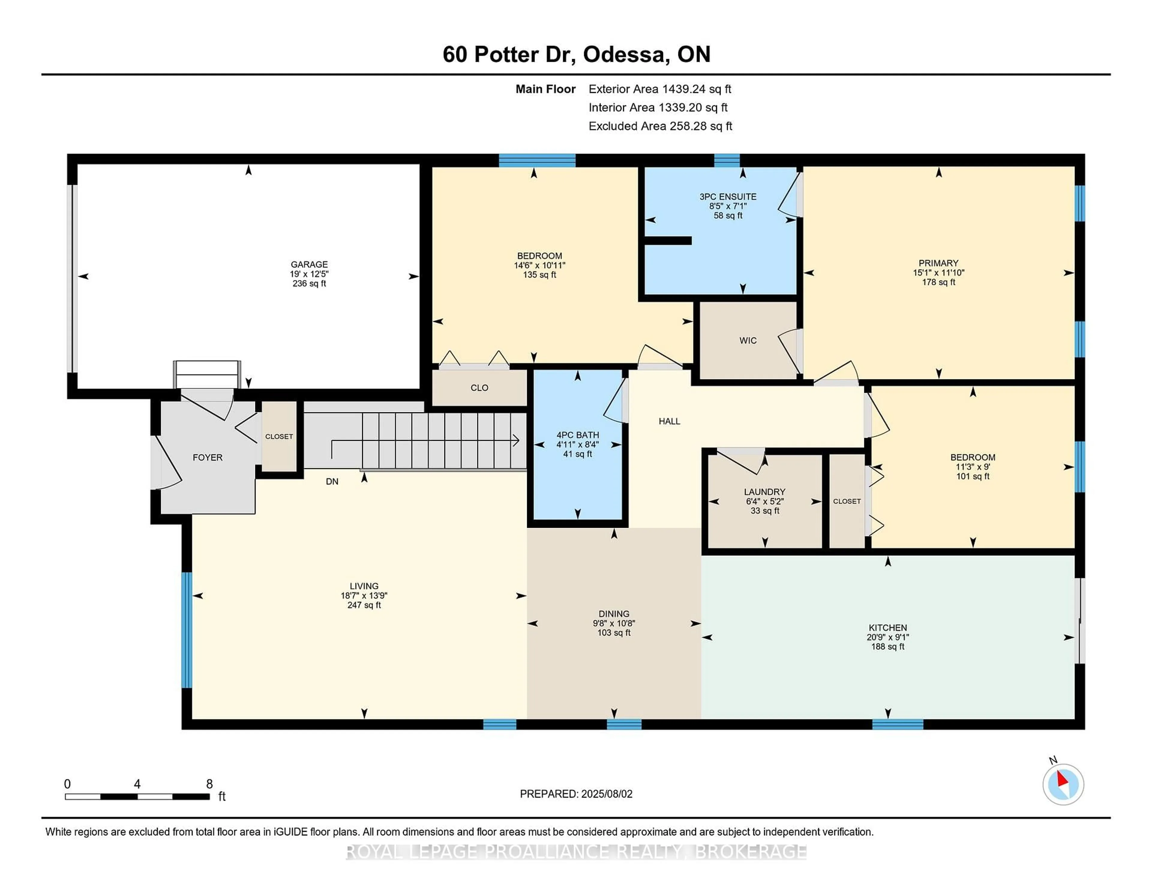 Floor plan for 60 Potter Dr, Bissett Creek Ontario K0H 2H0