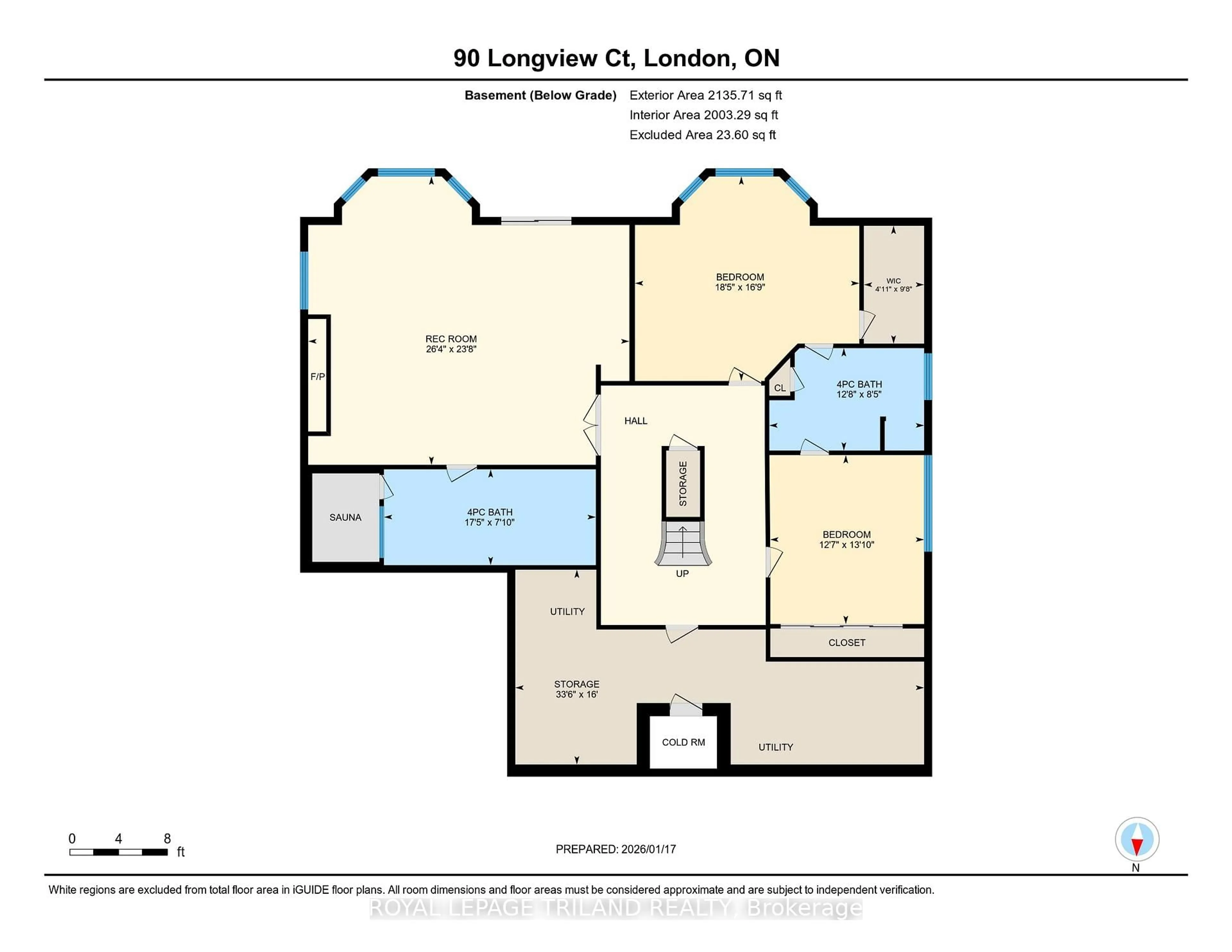 Floor plan for 90 LONGVIEW Crt, London South Ontario N6K 4J1