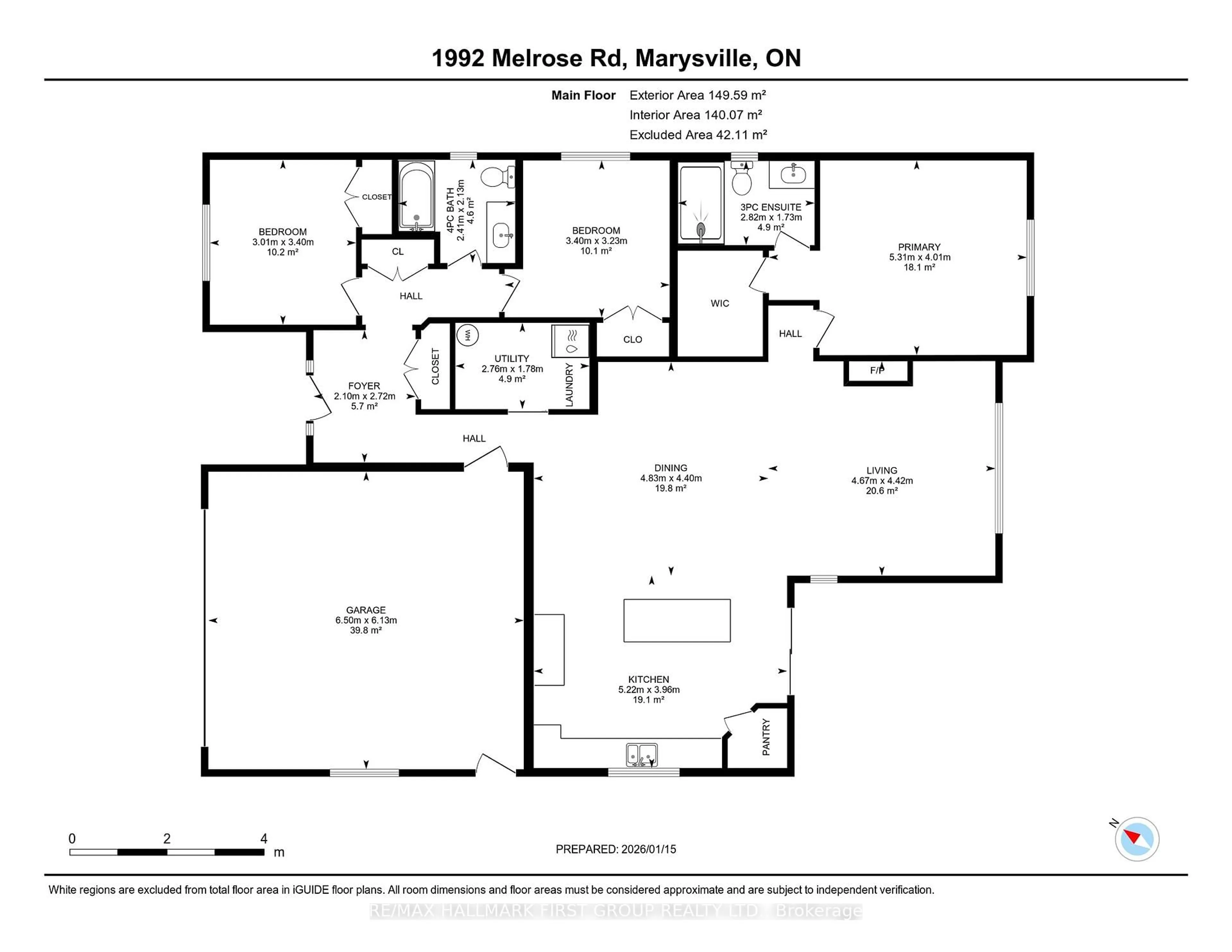 Floor plan for 1992 Melrose Rd, Shannonville Ontario K0K 2N0
