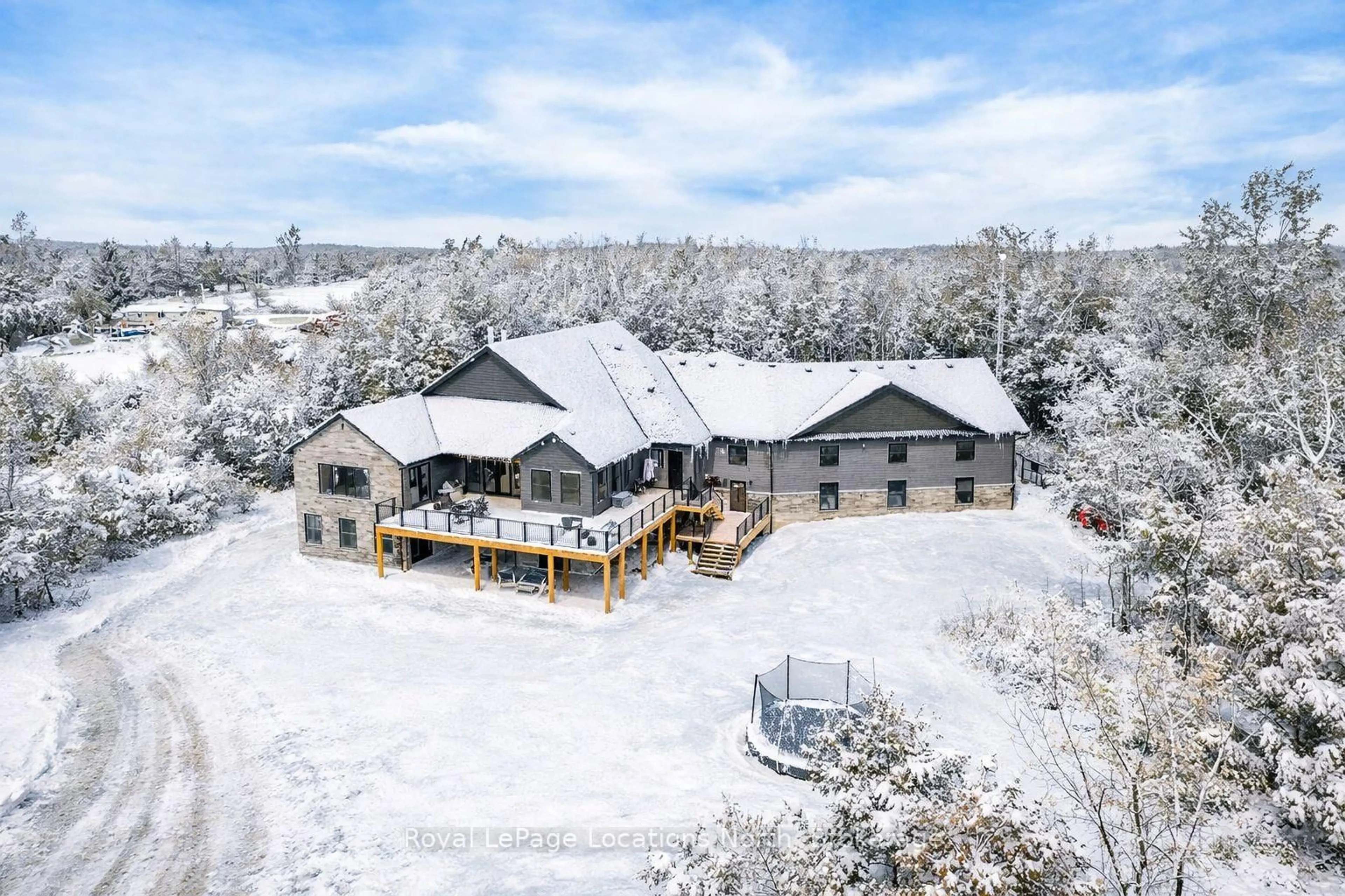 A pic from outside/outdoor area/front of a property/back of a property/a pic from drone, mountain view for 429540 8th B Concession, Grey Highlands Ontario N0C 1M0