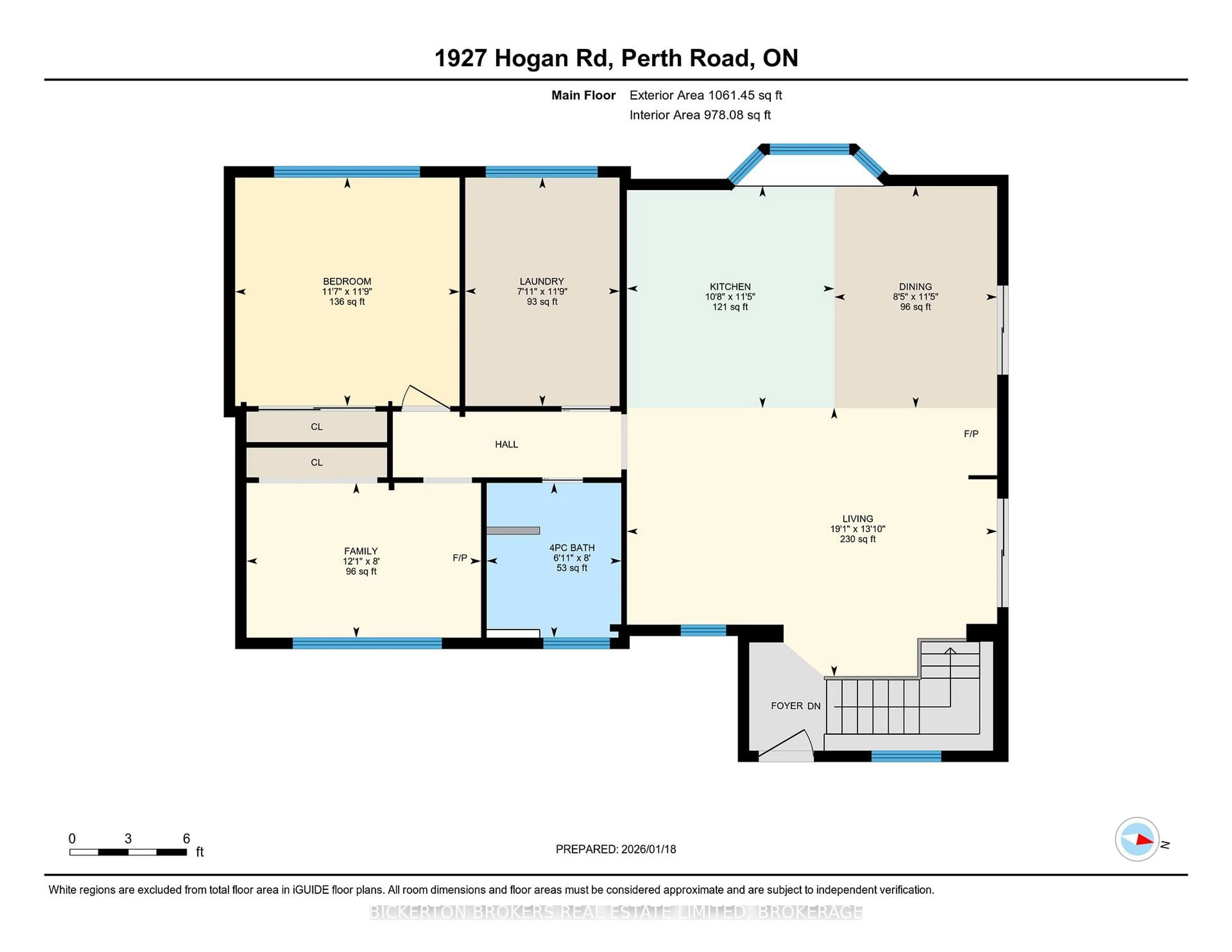 Floor plan for 1927 Hogan Rd, Perth Road Ontario K0H 2L0