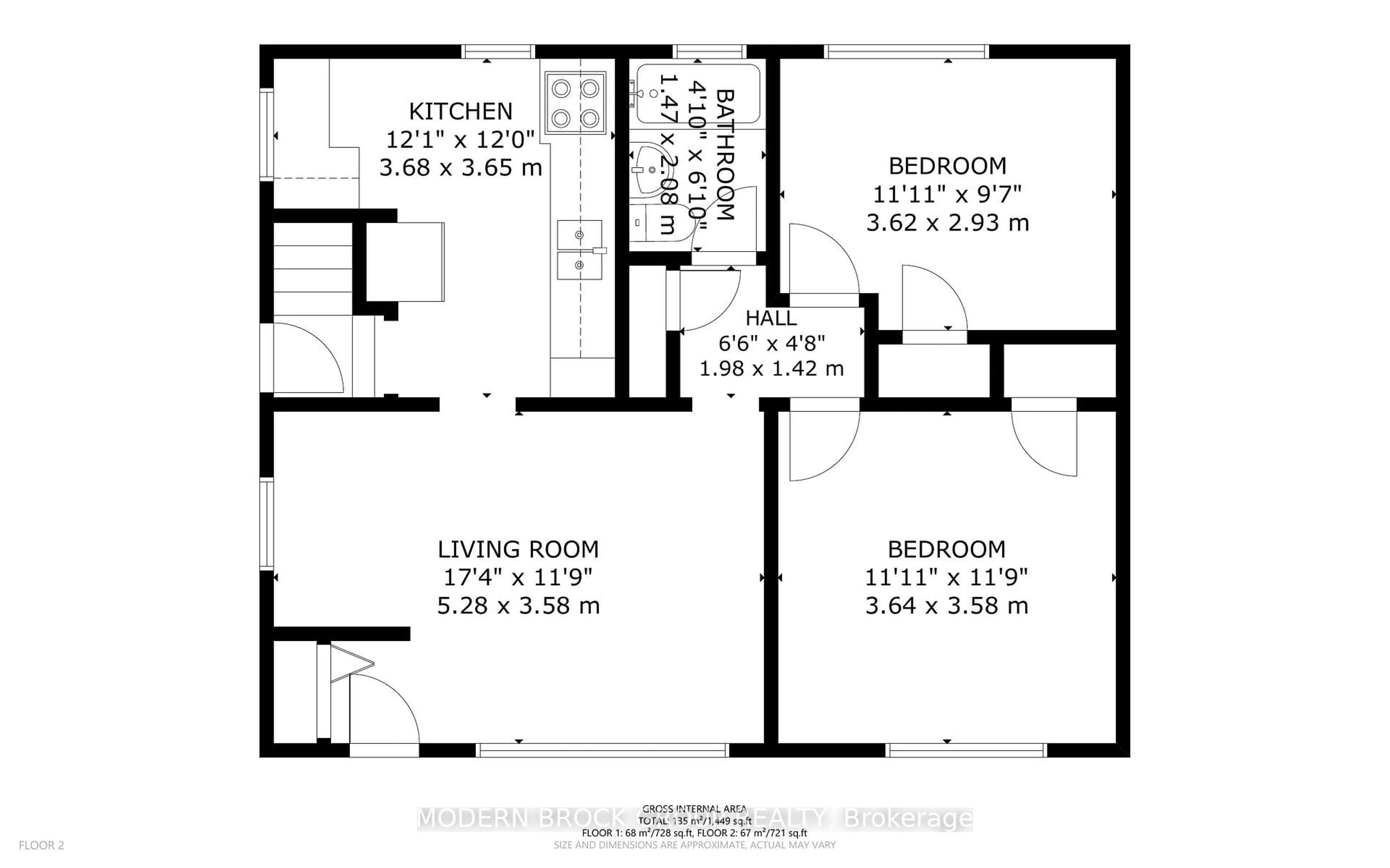Floor plan for 94 Bisley Cres, Brockville Ontario K6V 2T8