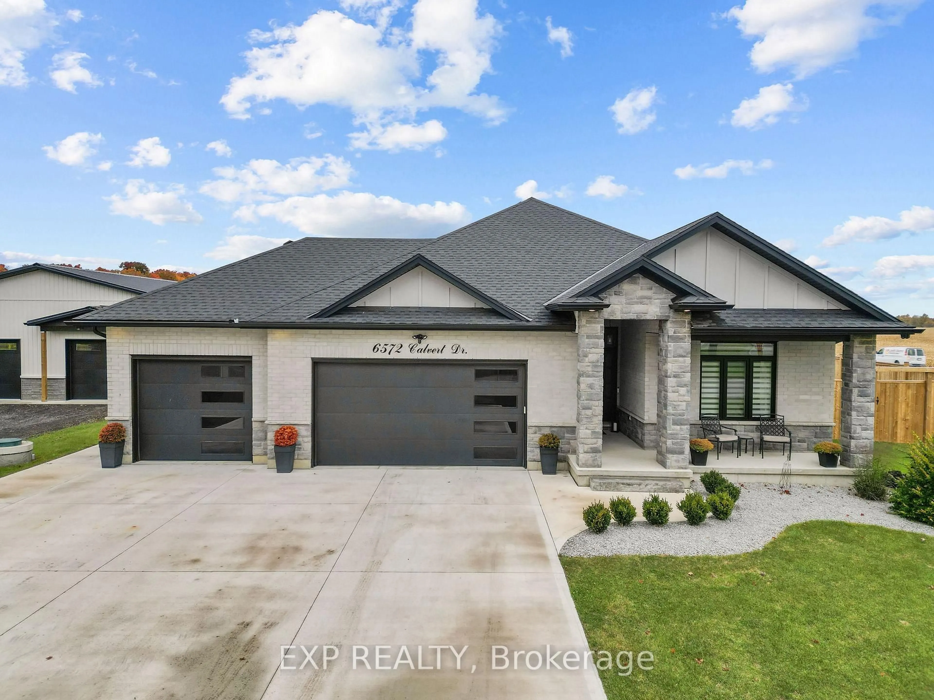 Home with brick exterior material, street for 6572 Calvert Dr, Strathroy-Caradoc Ontario N7G 3H5