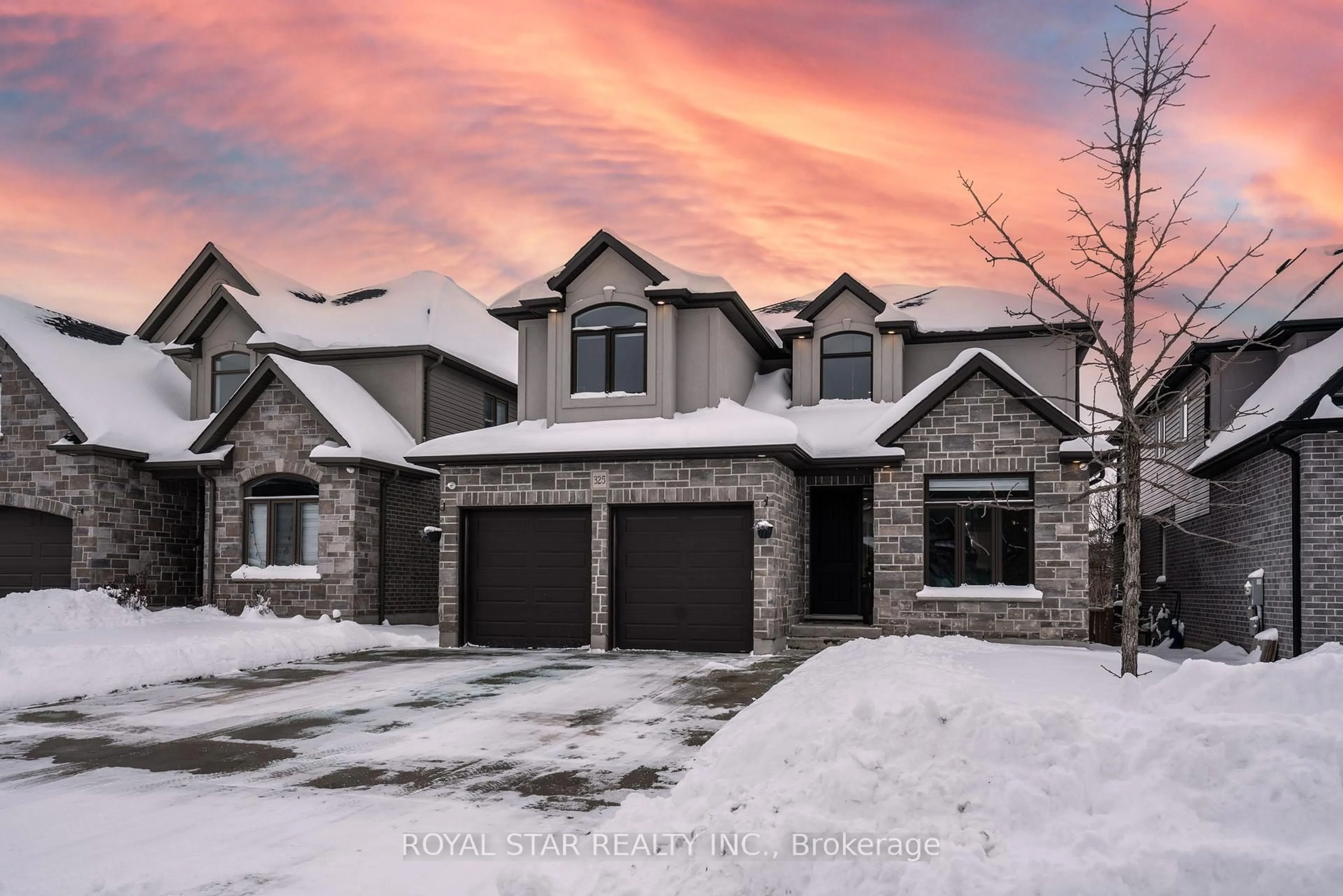 Home with brick exterior material, street for 325 Masters Dr, Woodstock Ontario N4T 0L2