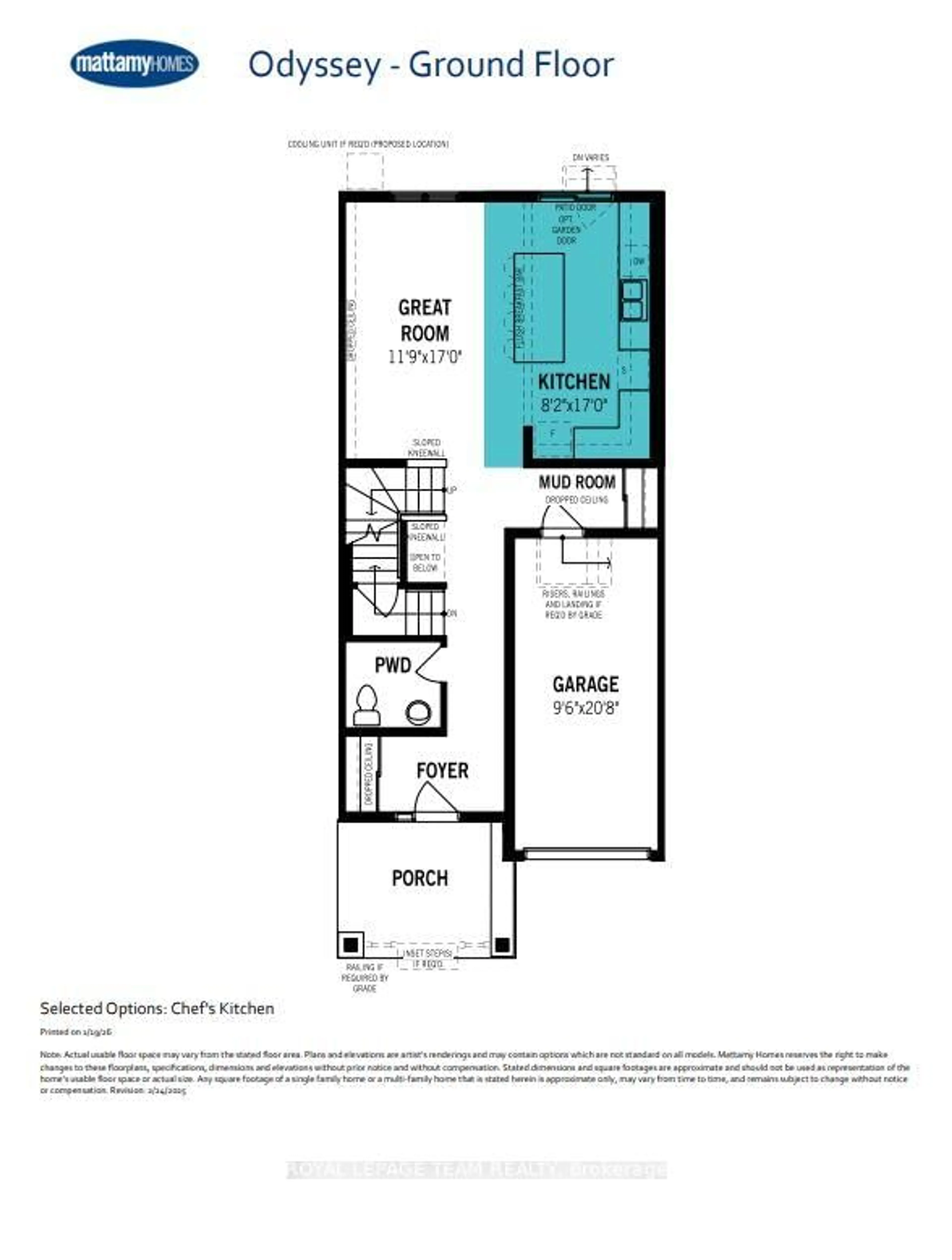 Floor plan for 720 Leone Farrel St, Kanata Ontario K2W 0P6