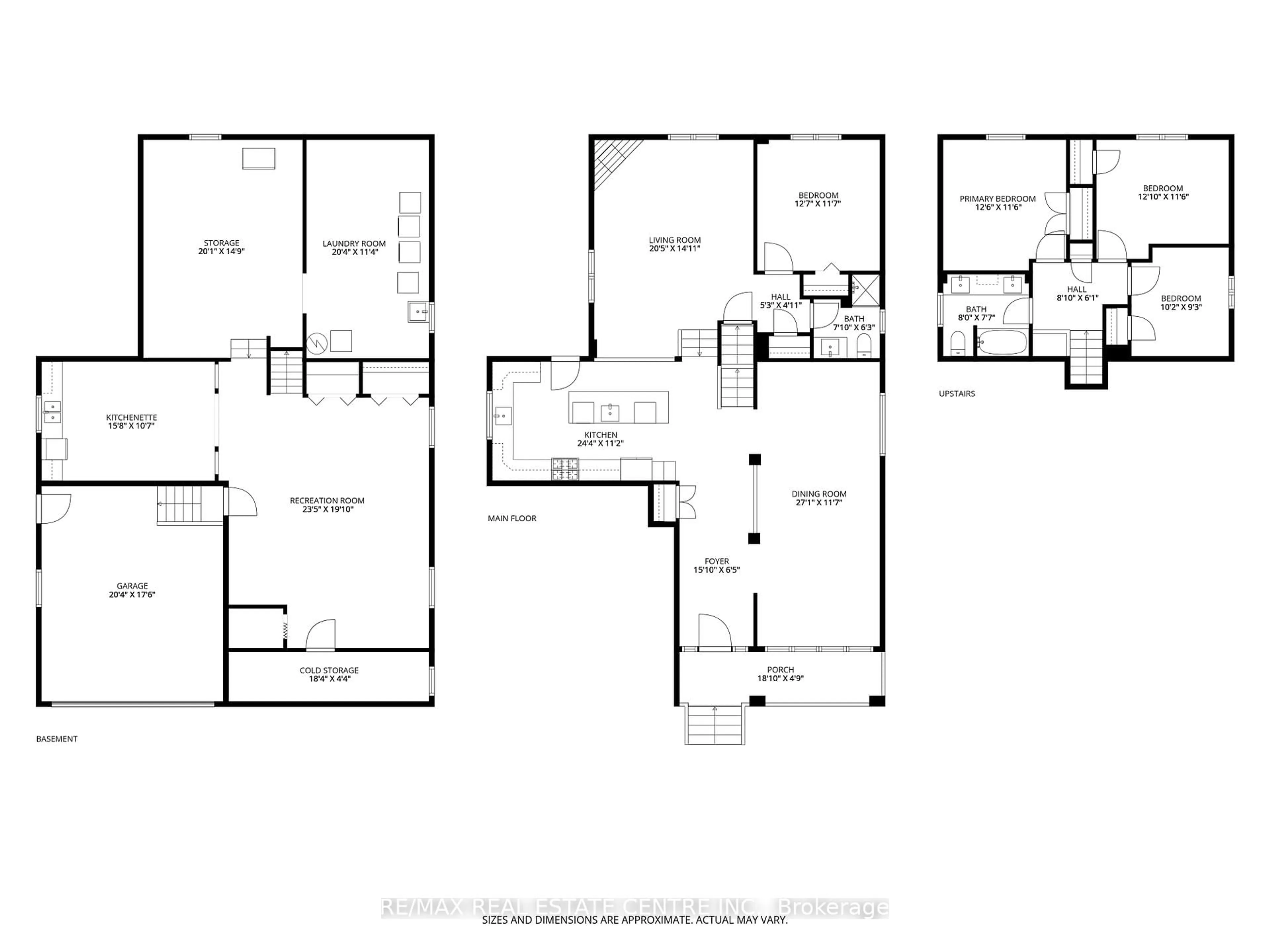Floor plan for 66 Ellington Ave, Hamilton Ontario L8E 3T6