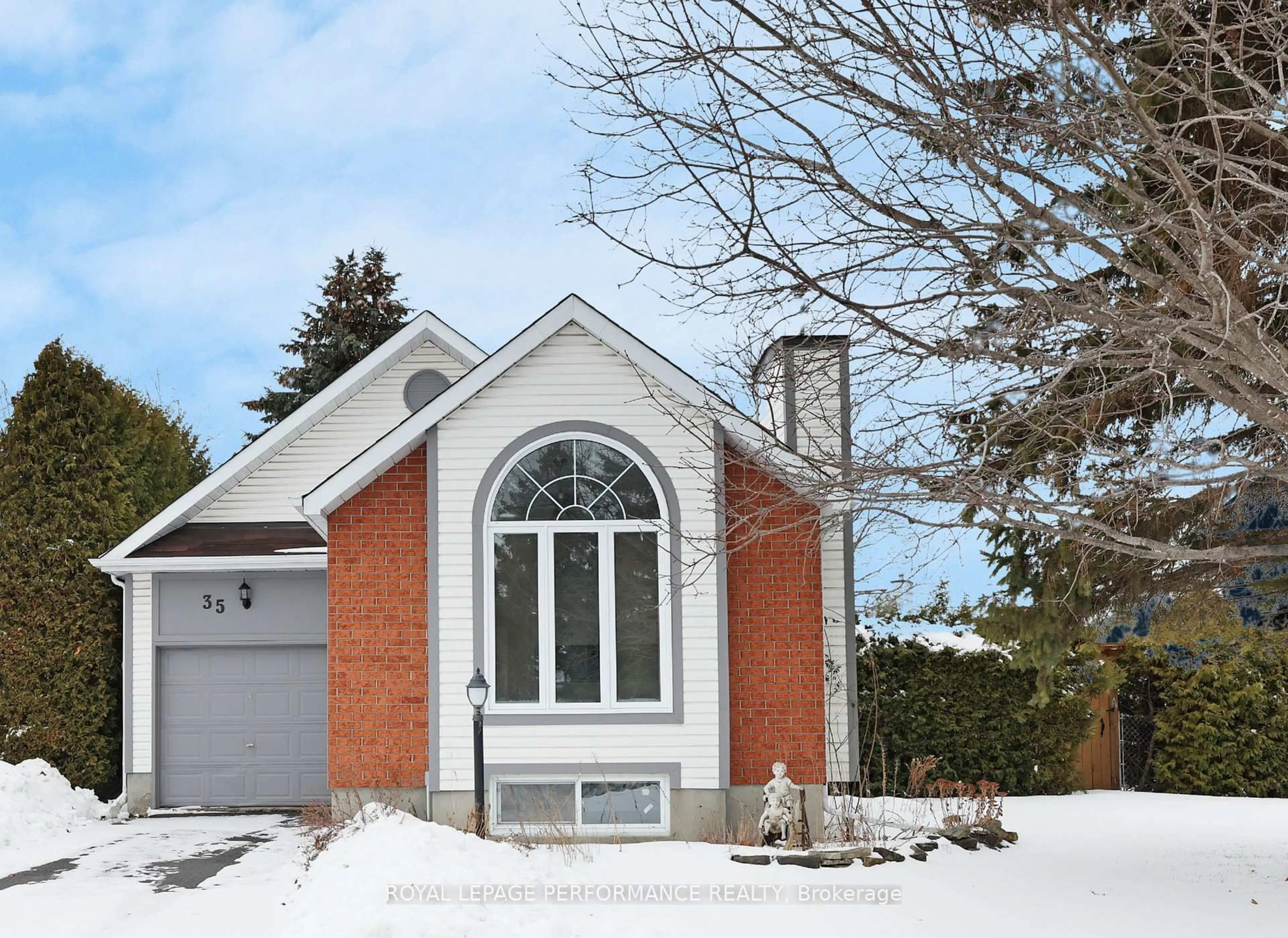 Home with brick exterior material, street for 35 Steeple Chase Dr, Ottawa Ontario K2M 2J7