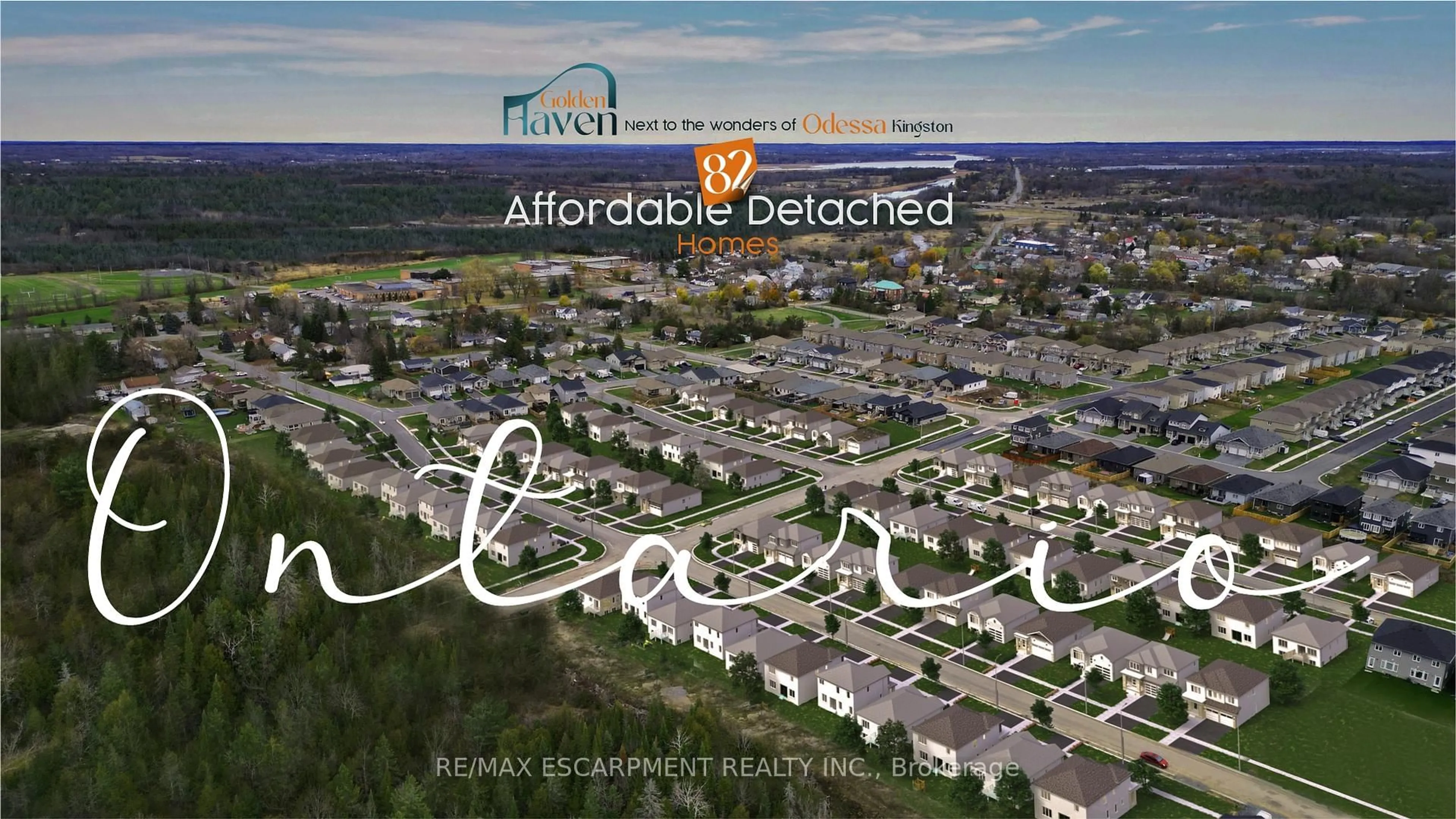 A pic from outside/outdoor area/front of a property/back of a property/a pic from drone, unknown for 51 Dusenbury Dr, Loyalist Ontario K0H 2H9