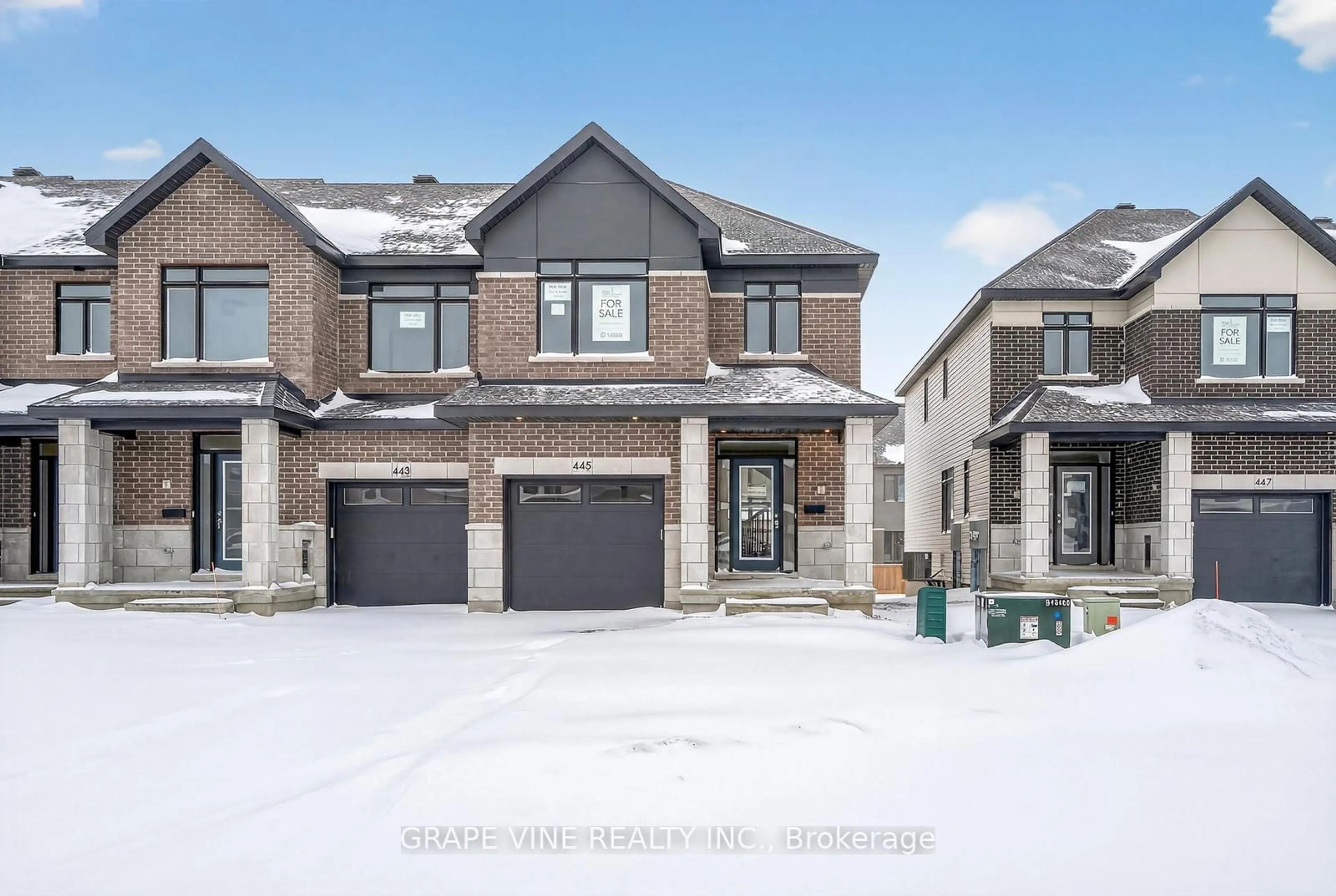 Home with brick exterior material, street for 445 Haresfield Crt, Ottawa Ontario K4M 0B6