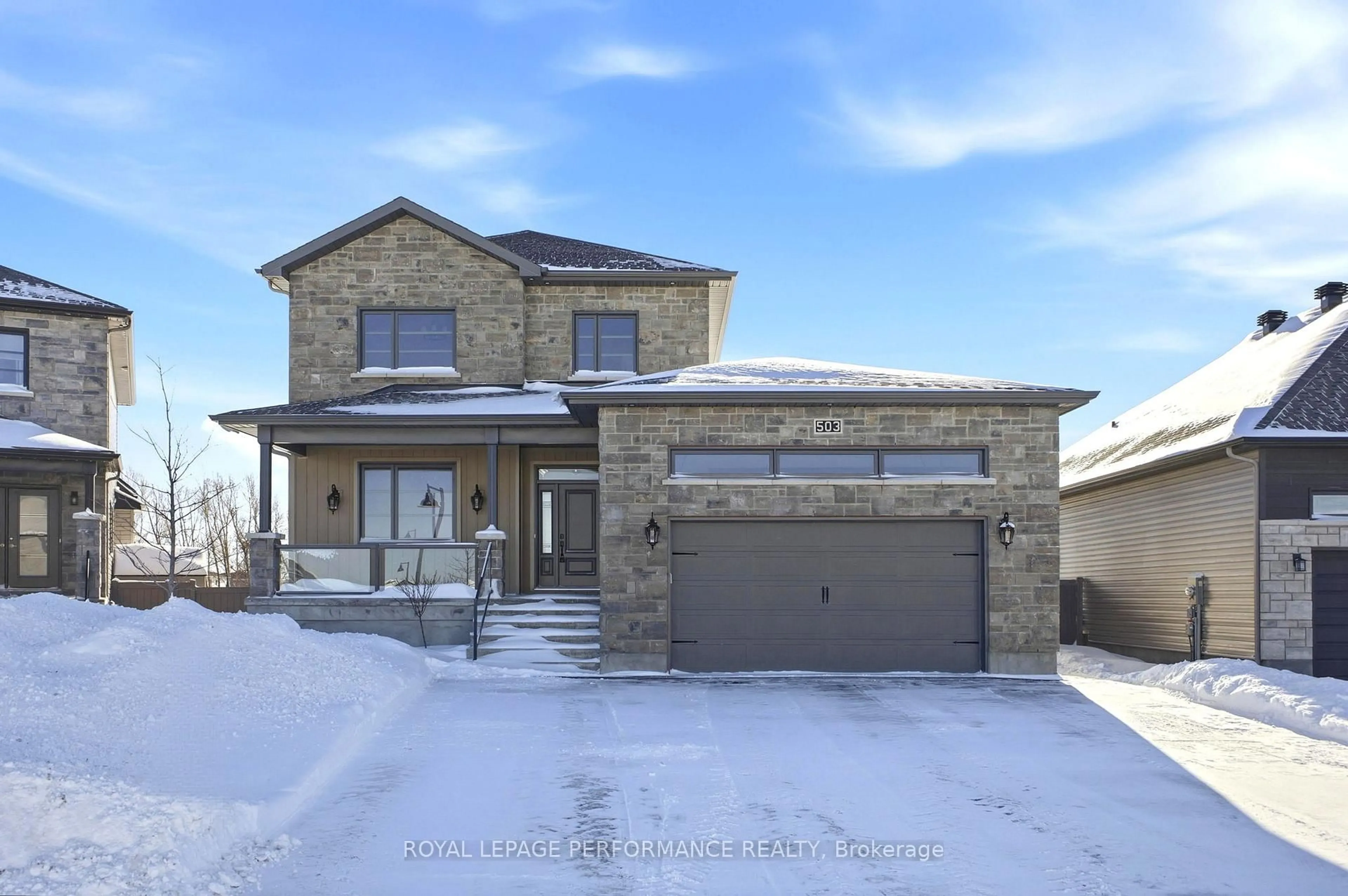 Home with brick exterior material, street for 503 MOONLIGHT Dr, Russell Ontario K4R 0L7