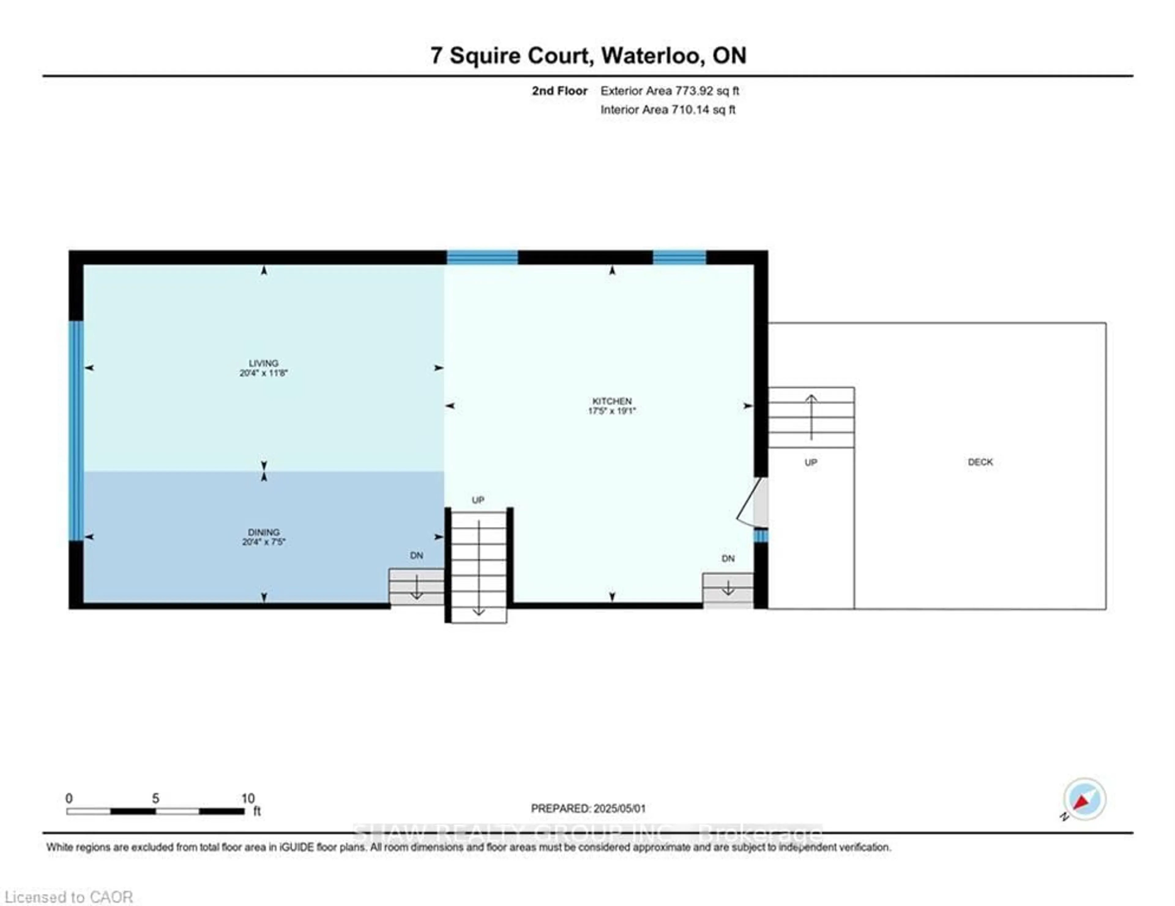 Floor plan for 7 Squire Crt, Waterloo Ontario N2J 4G8