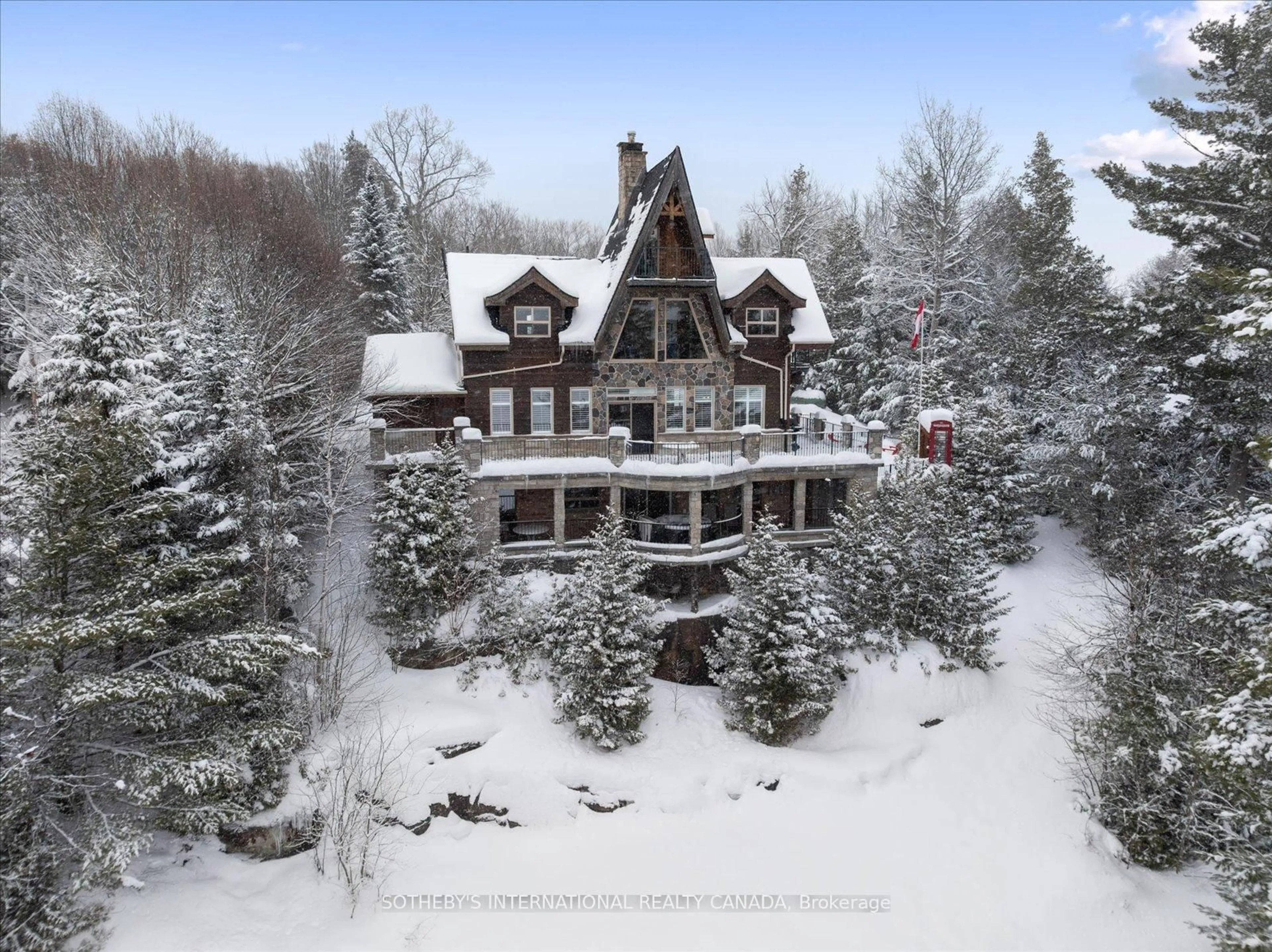 A pic from outside/outdoor area/front of a property/back of a property/a pic from drone, unknown for 1307 Watts Rd, Dysart et al Ontario K0M 1S0