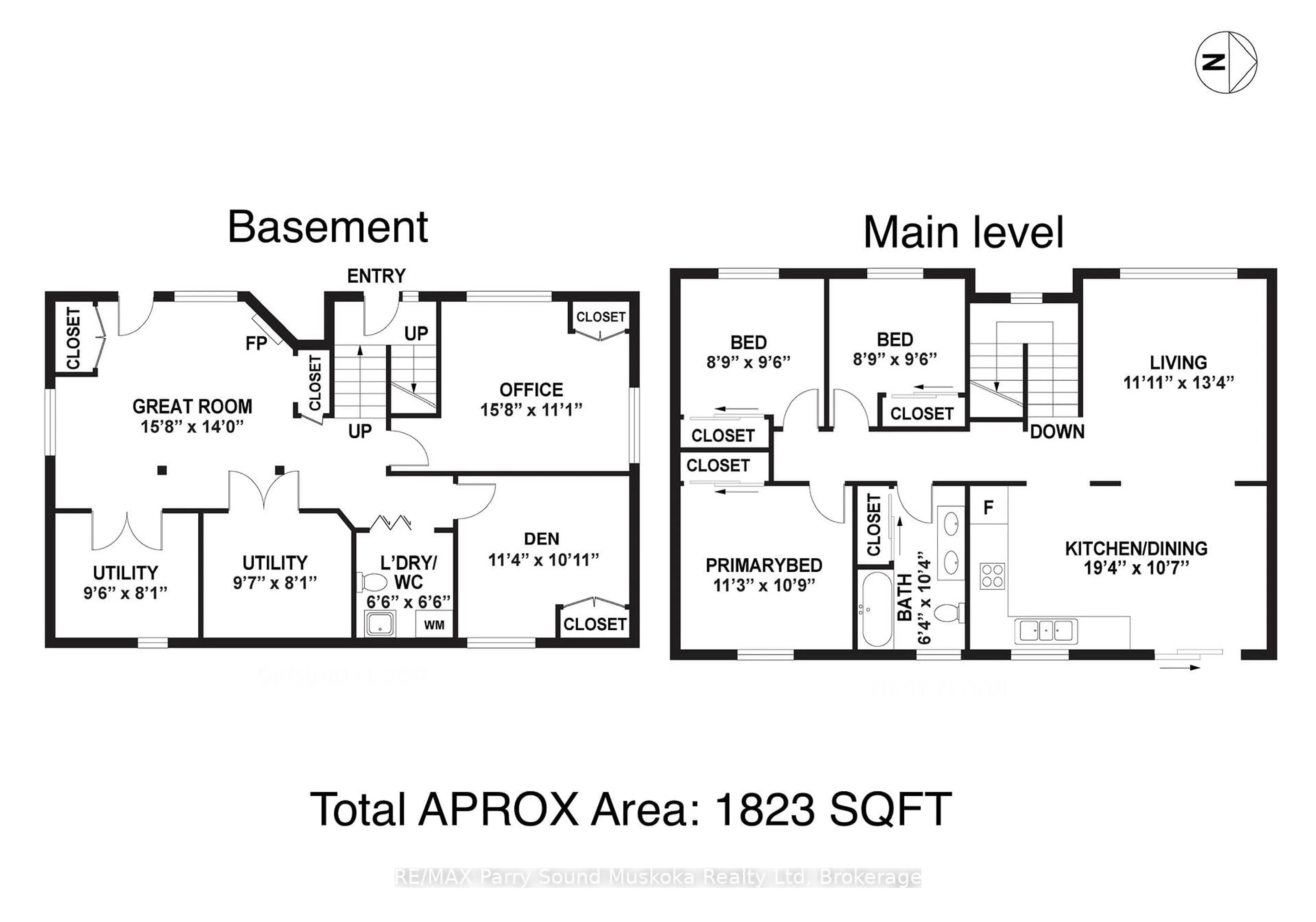 Floor plan for 435 Rankin Lake Rd, Seguin Ontario P2A 0B2