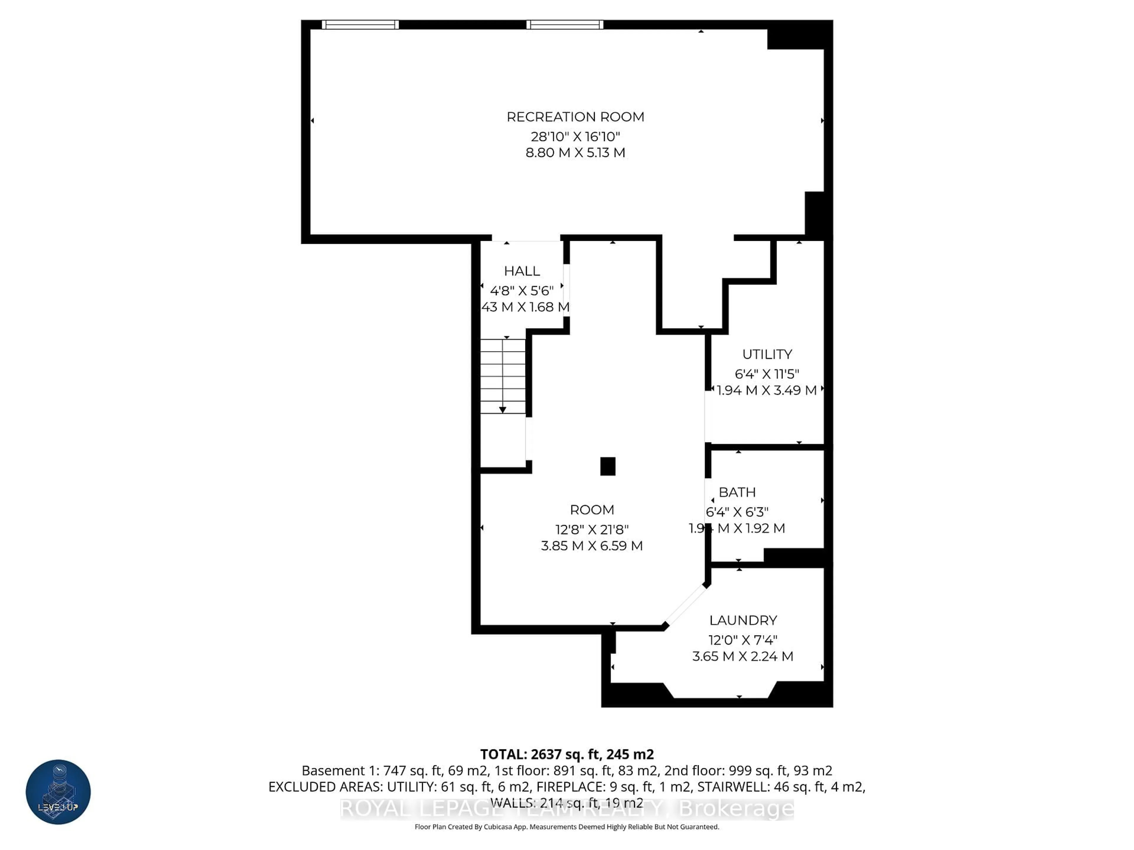 Floor plan for 18 Oakham Rdge, Ottawa Ontario K2K 3B3