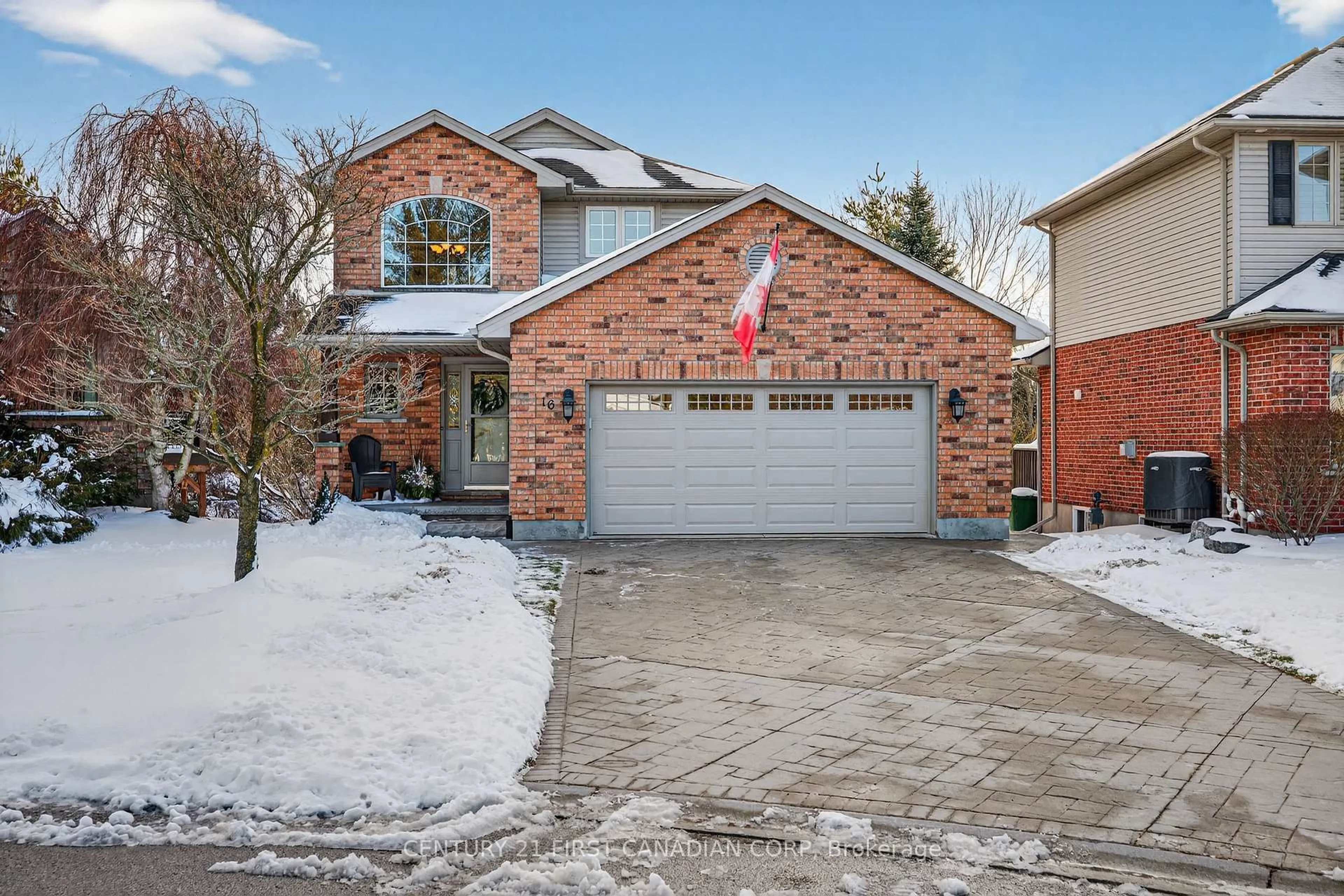 Home with brick exterior material, street for 16 Blue Heron Pl, St. Thomas Ontario N5R 6J6
