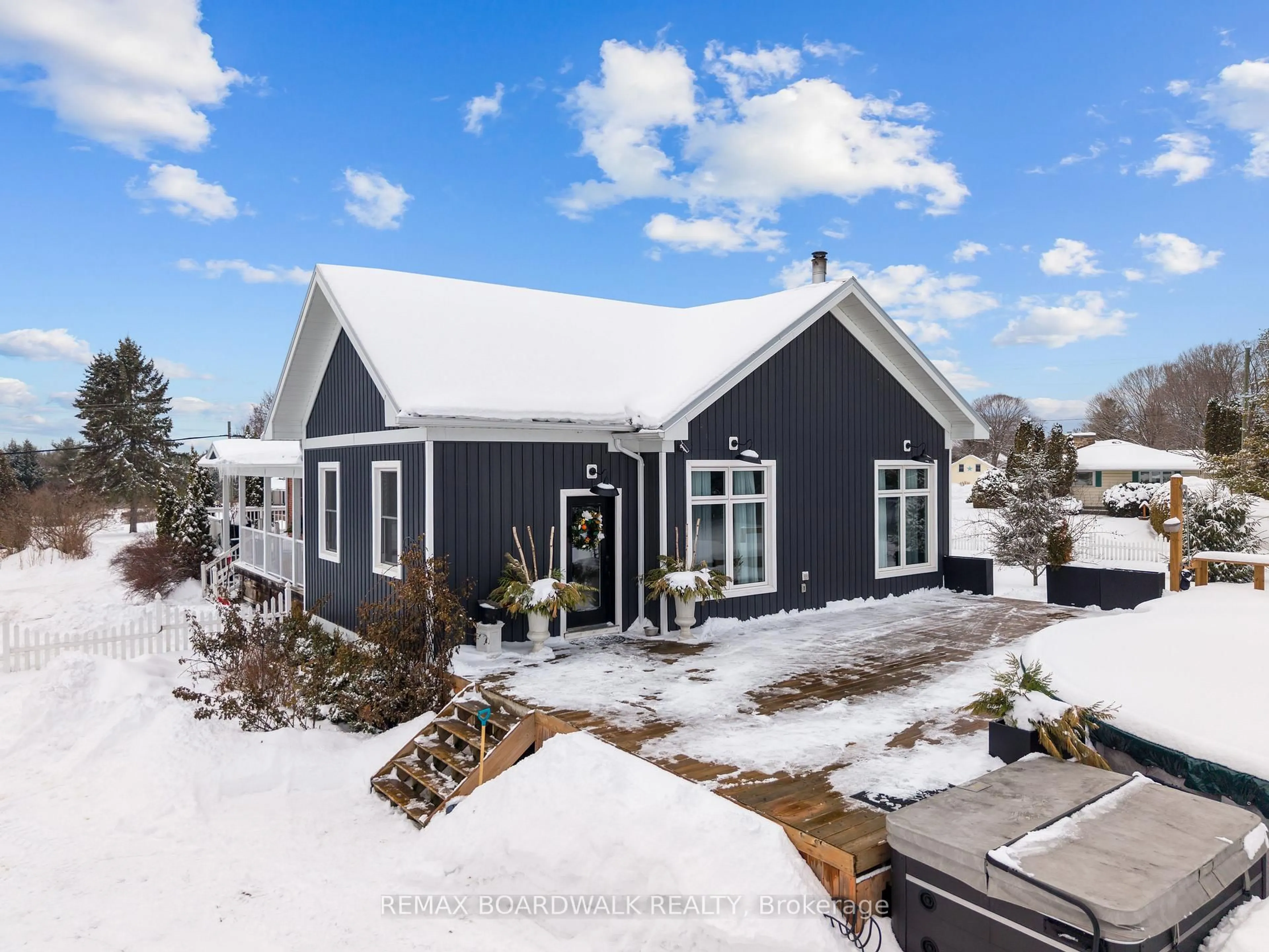 Home with vinyl exterior material, street for 35 County Road #1 Rd, Elizabethtown-Kitley Ontario K0E 1Y0