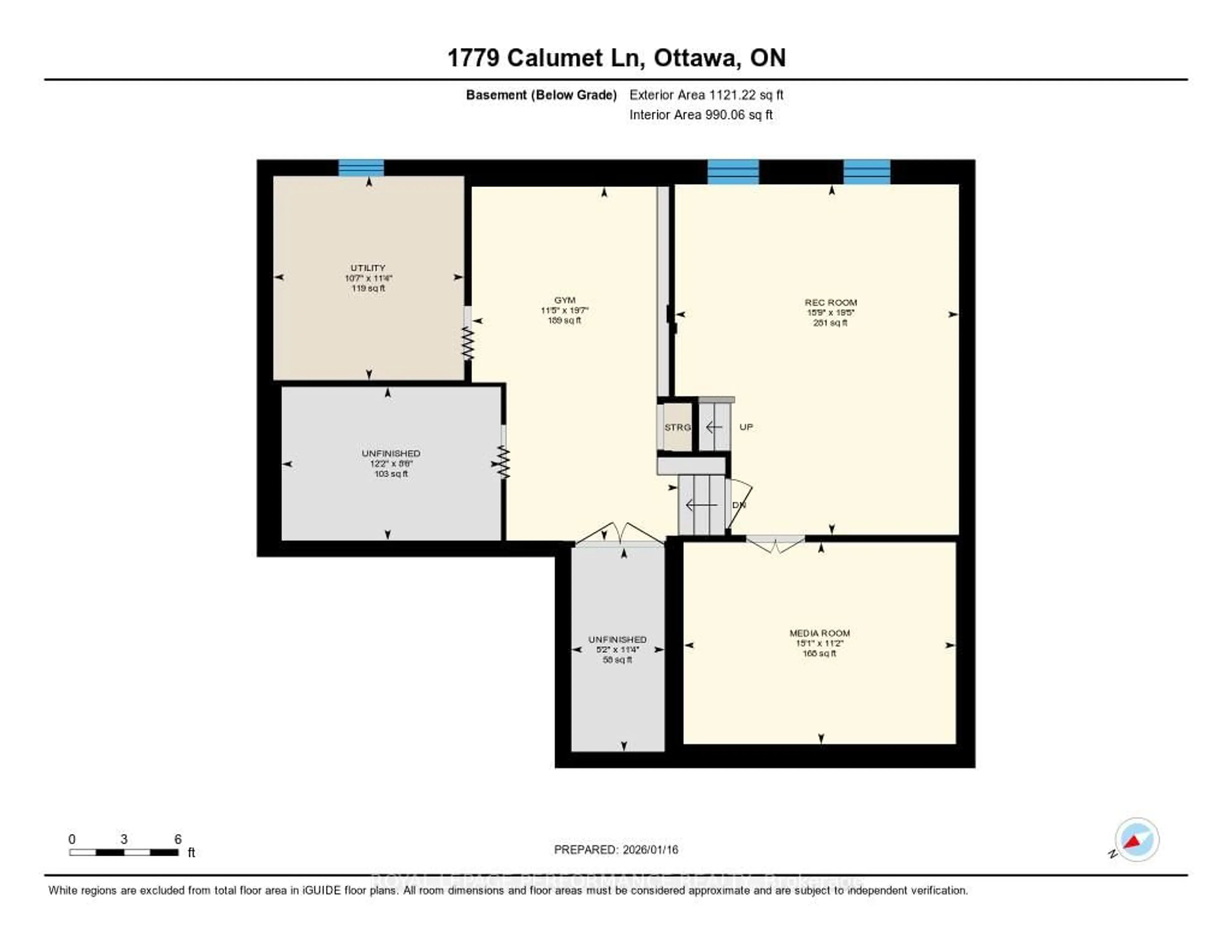Floor plan for 1779 Calumet Lane, Ottawa Ontario K1C 1W1