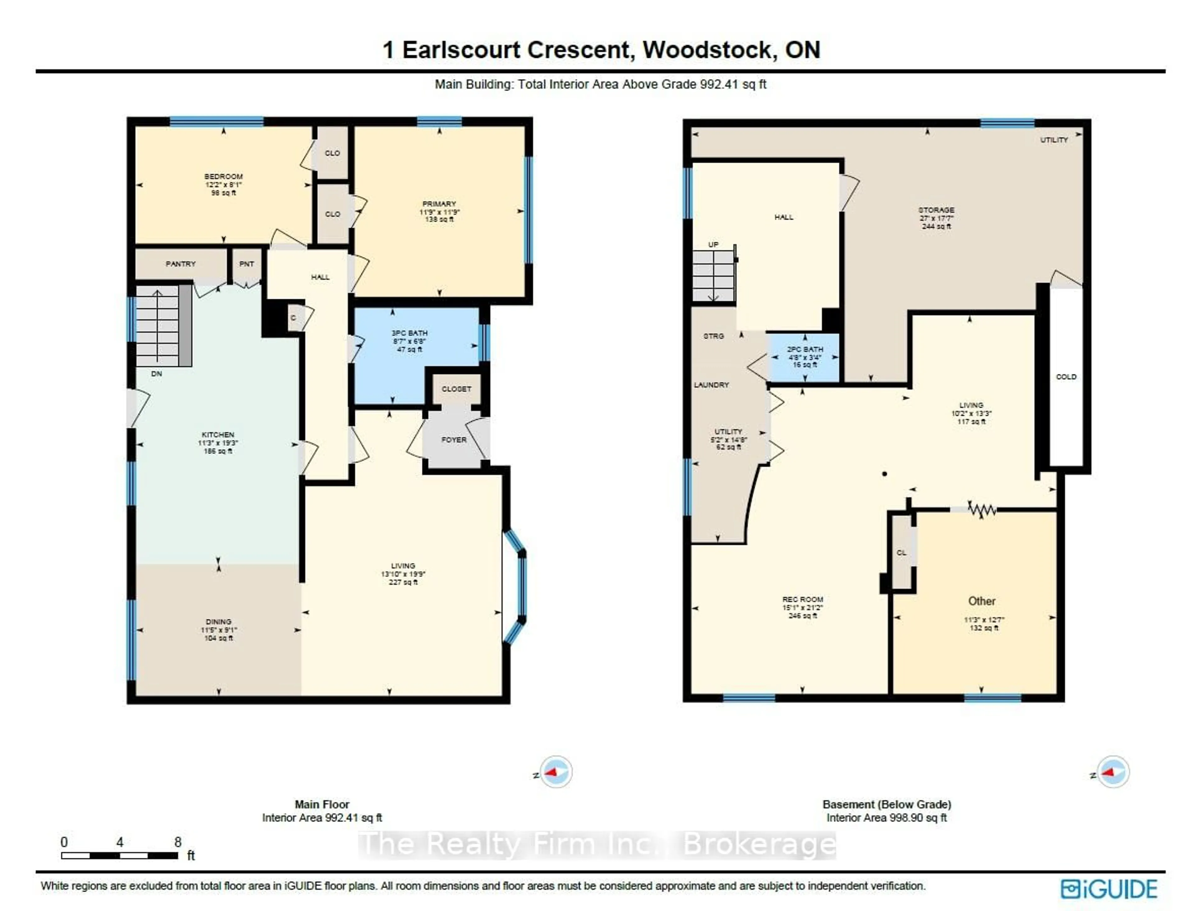 Floor plan for 1 Earlscourt Cres, Woodstock Ontario N4S 5H2