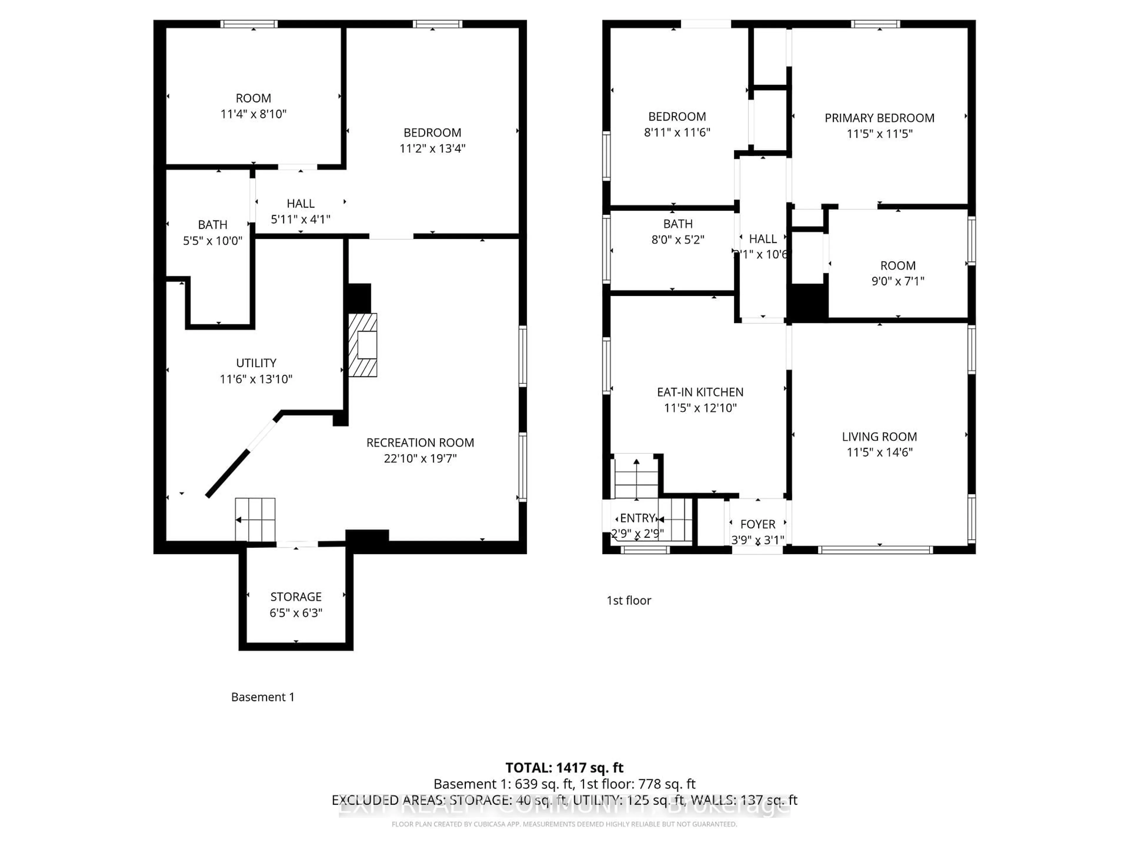 Floor plan for 1833 Park Ave, London East Ontario N5W 2J7