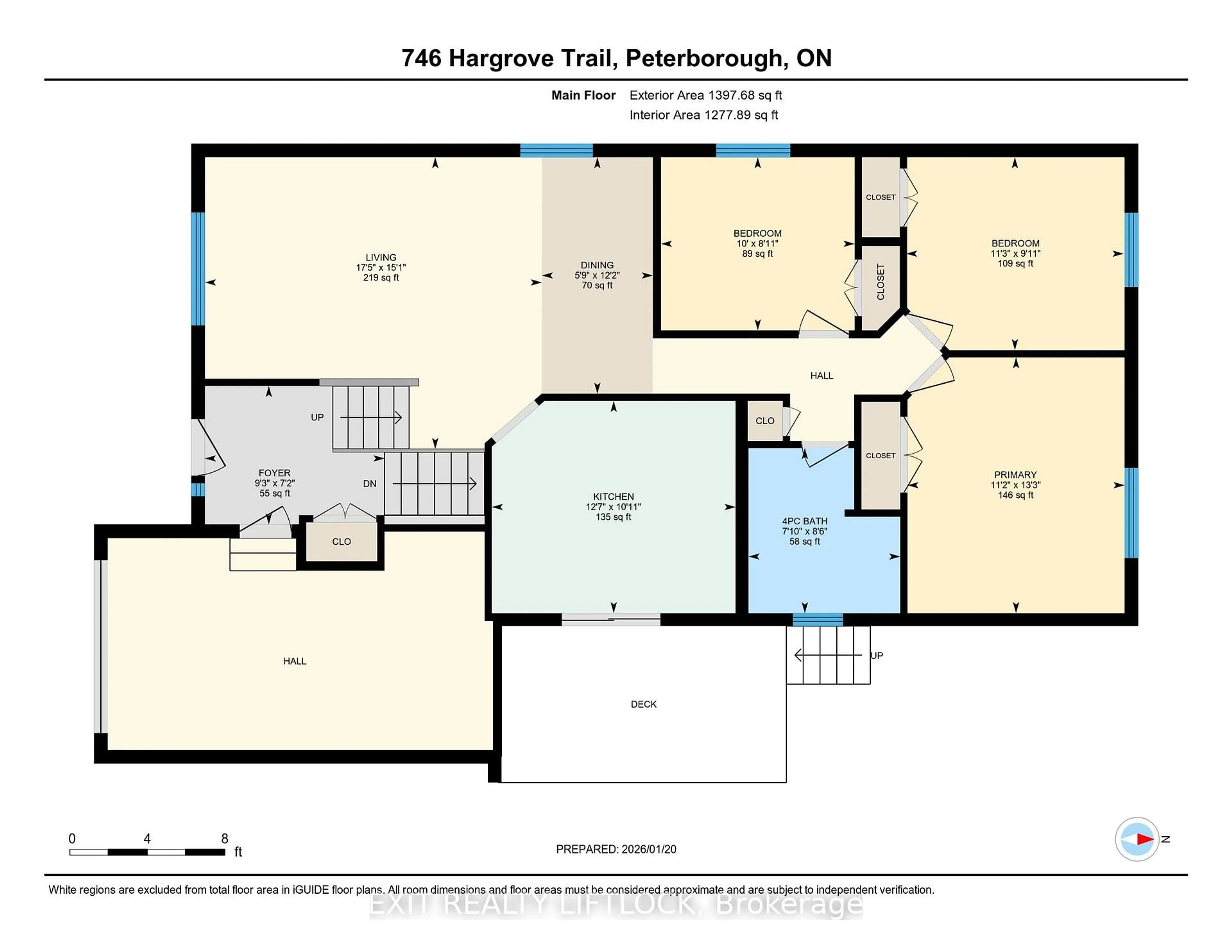 Floor plan for 746 Hargrove Tr, Peterborough Ontario K9L 0A9