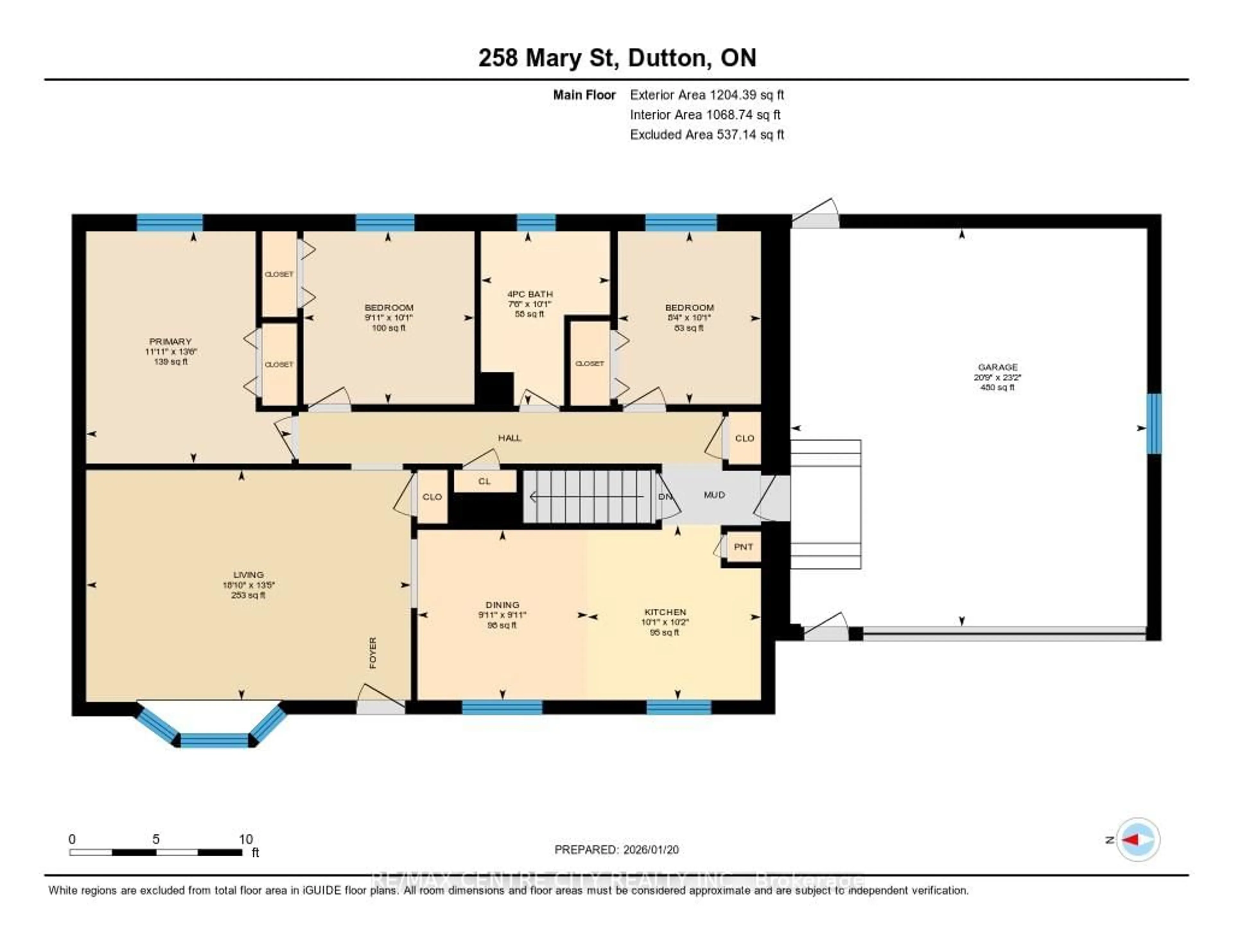 Floor plan for 258 Mary St, Dutton/Dunwich Ontario N0L 1J0