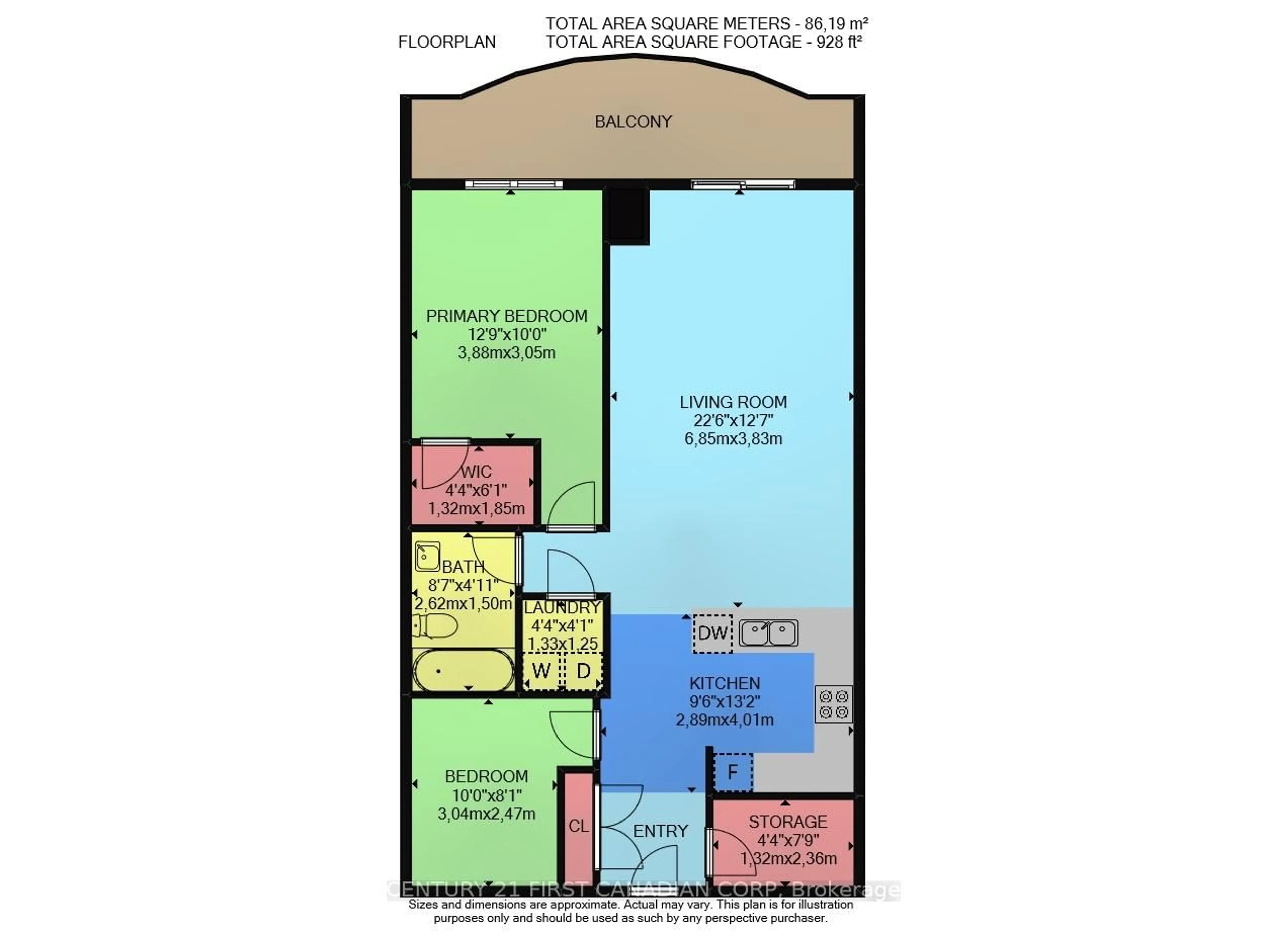 Floor plan for 1030 Coronation Dr #707, London North Ontario N6G 0G5