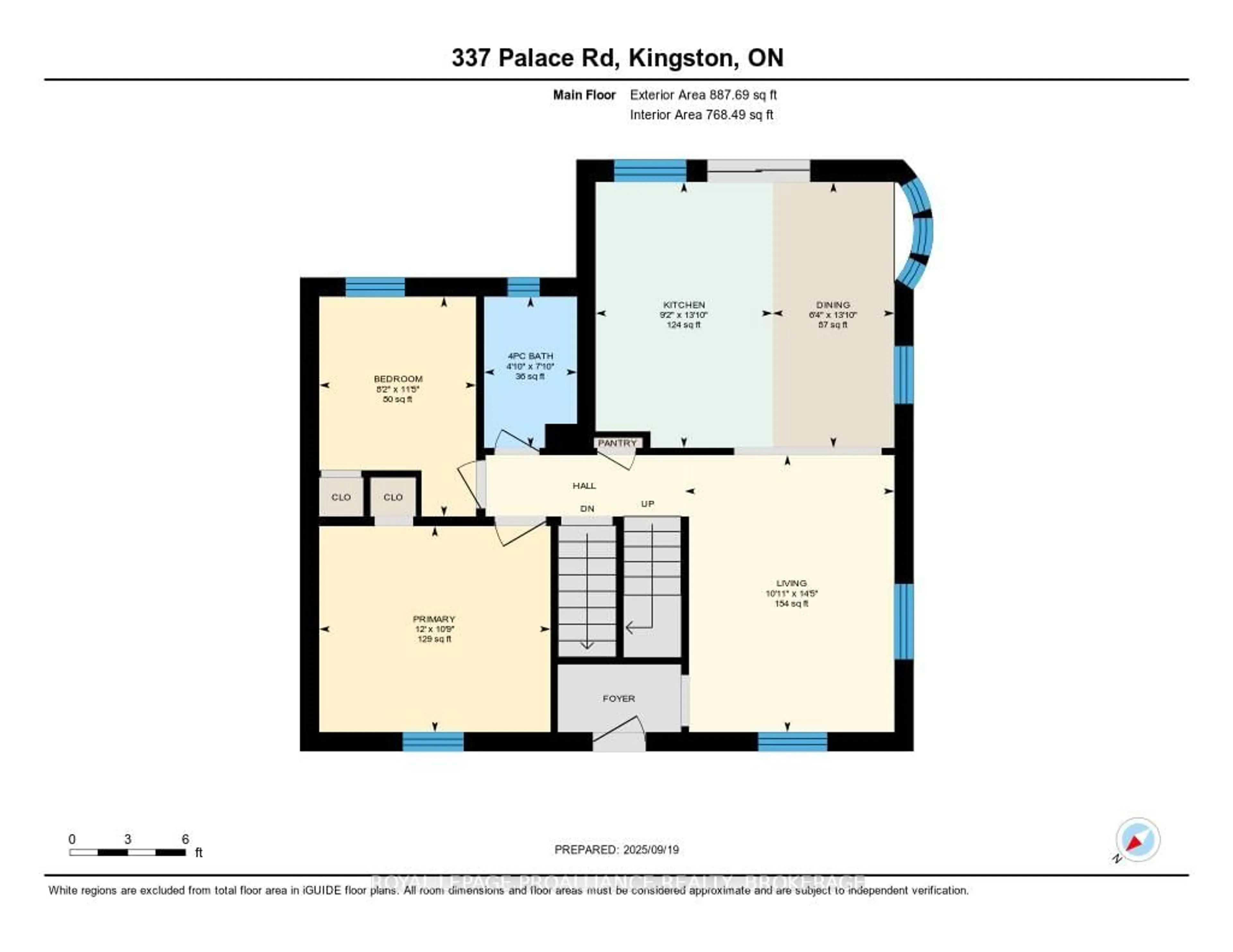 Floor plan for 337 Palace Rd, Kingston Ontario K7L 4T4