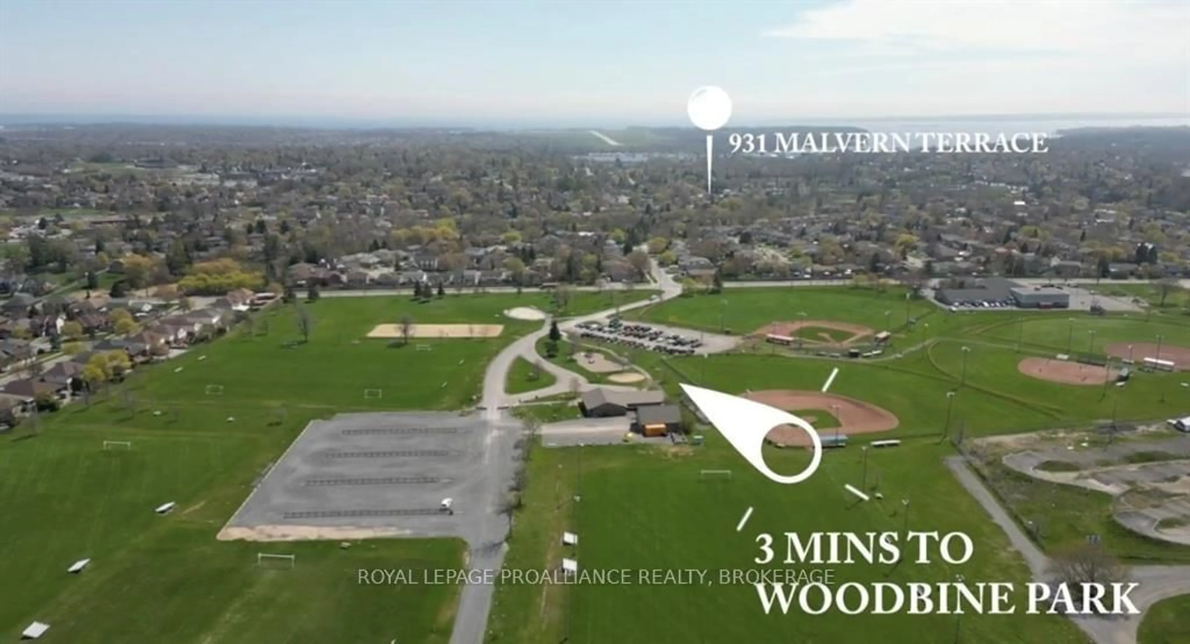 A pic from outside/outdoor area/front of a property/back of a property/a pic from drone, mountain view for 931 Malvern Terr, Kingston Ontario K7P 2Y6