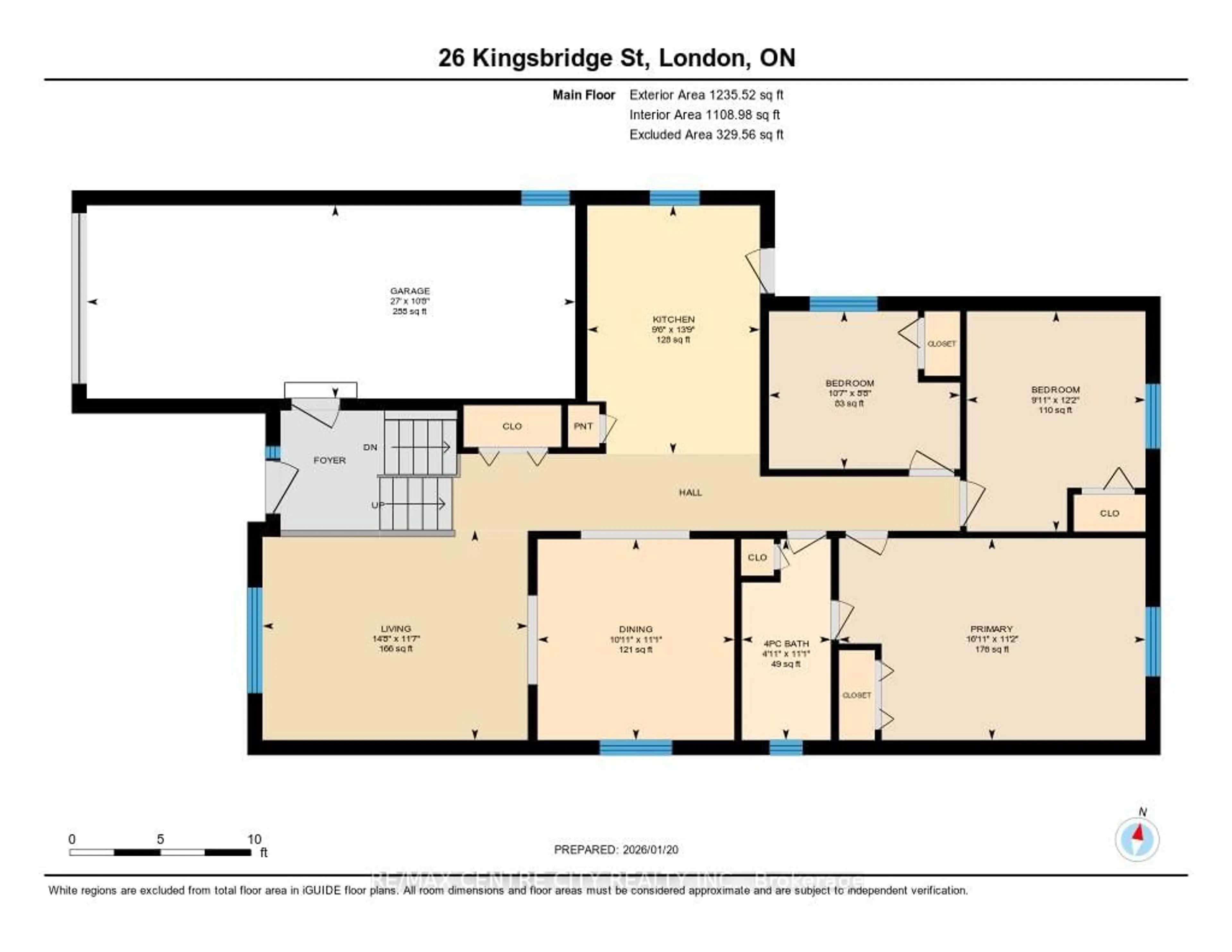 Floor plan for 26 Kingsbridge St, London East Ontario N5V 4S9