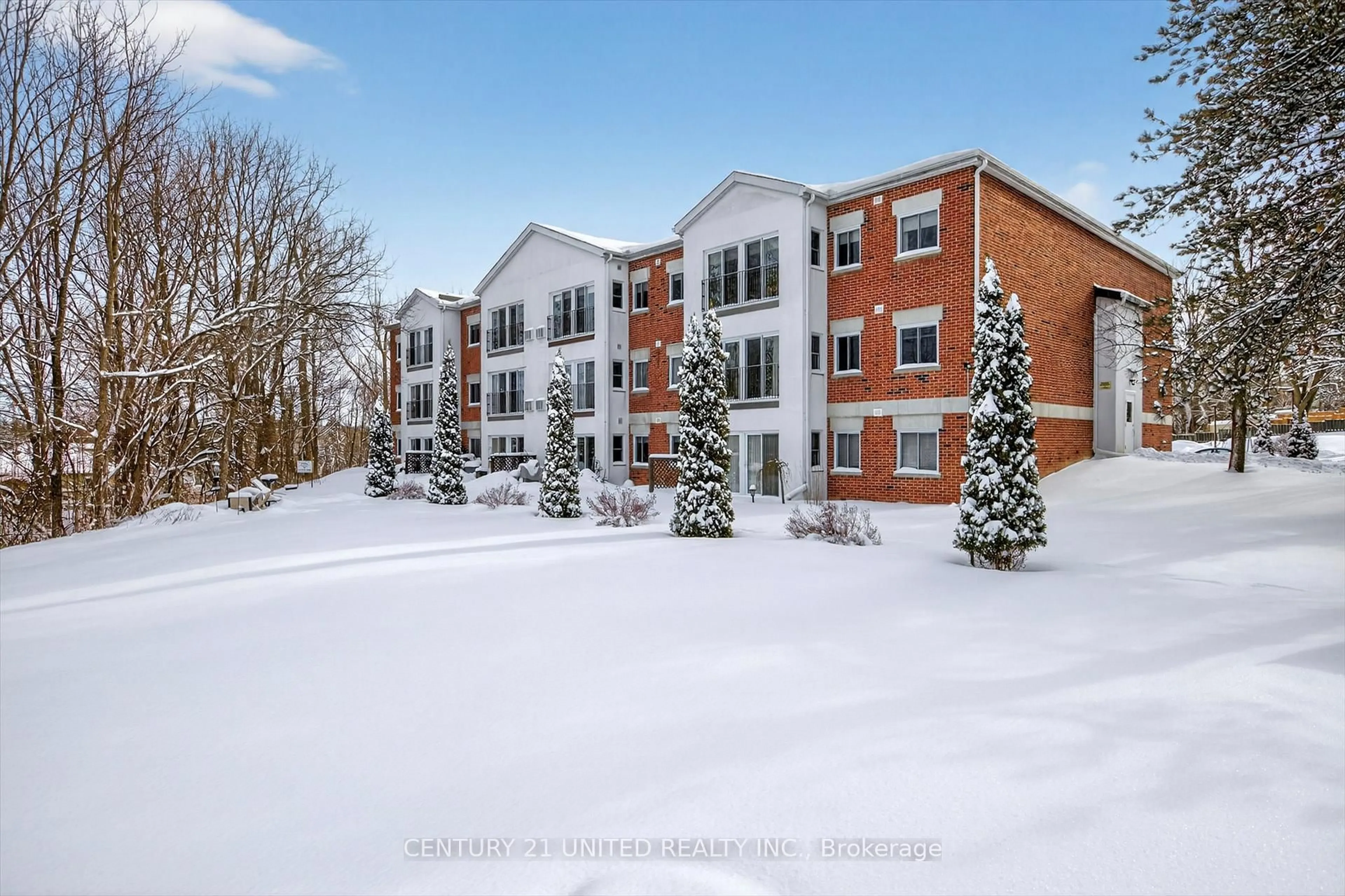 A pic from outside/outdoor area/front of a property/back of a property/a pic from drone, unknown for 1111 Water St #107, Peterborough Ontario K9H 3P7