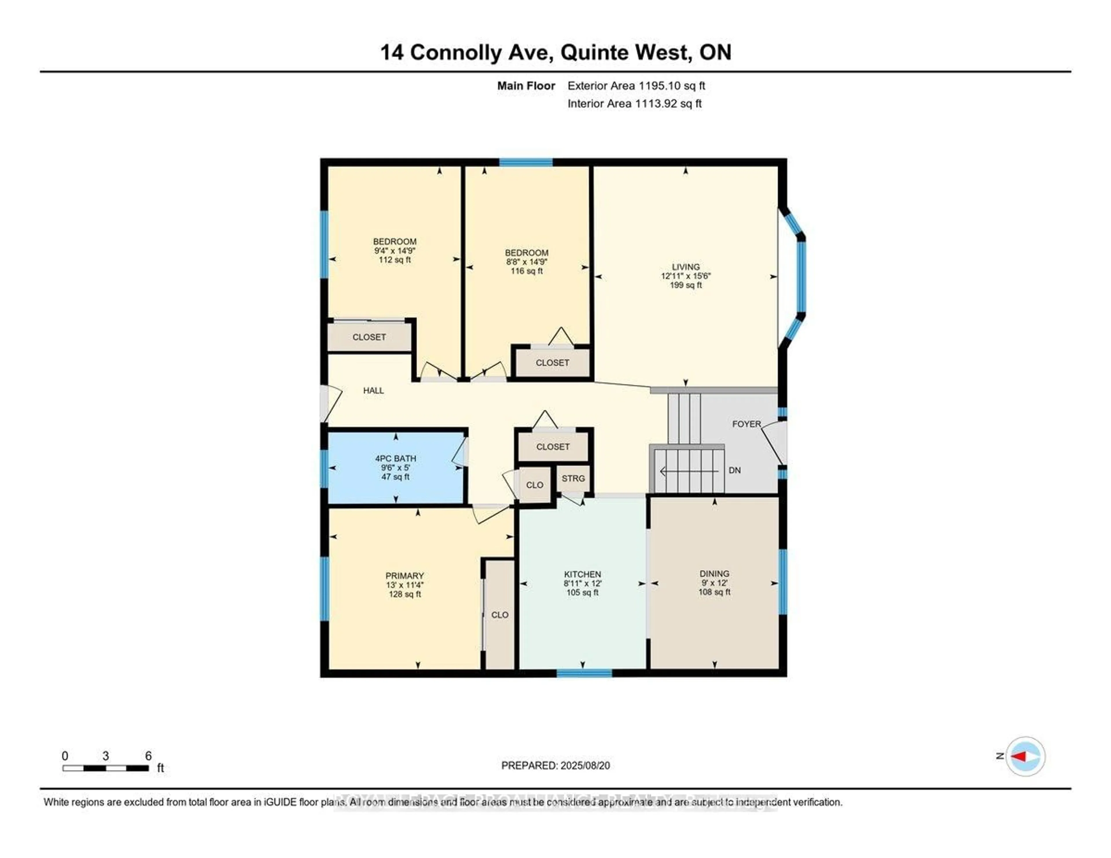 Floor plan for 14 Connolly Ave, Quinte West Ontario K8V 5T4