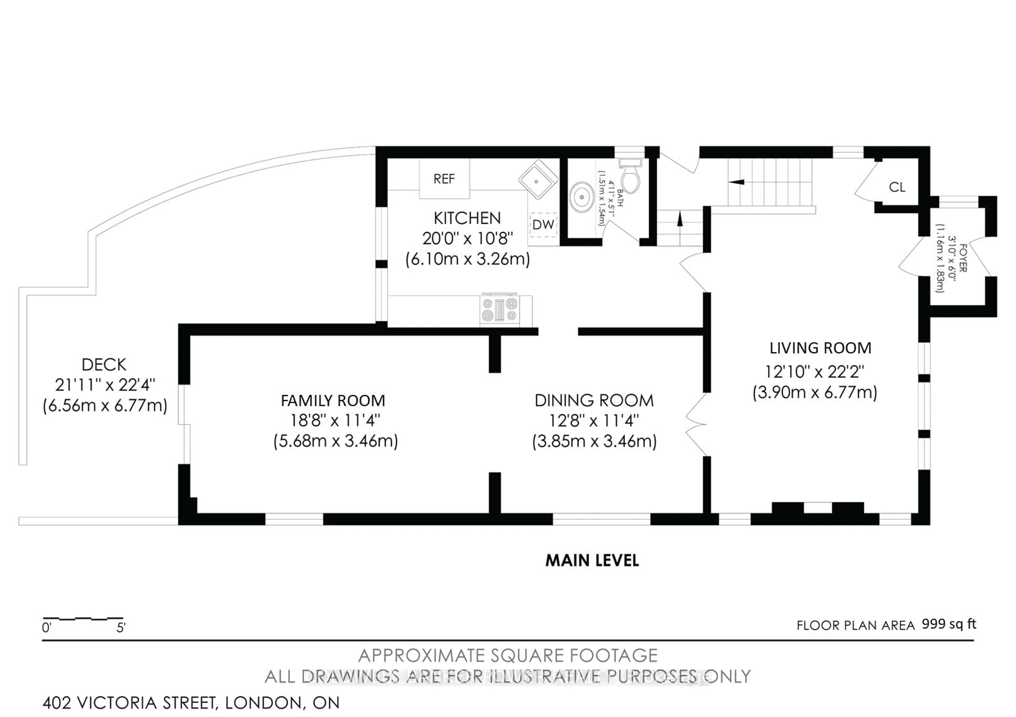 Floor plan for 402 Victoria St, London East Ontario N5Y 4A9