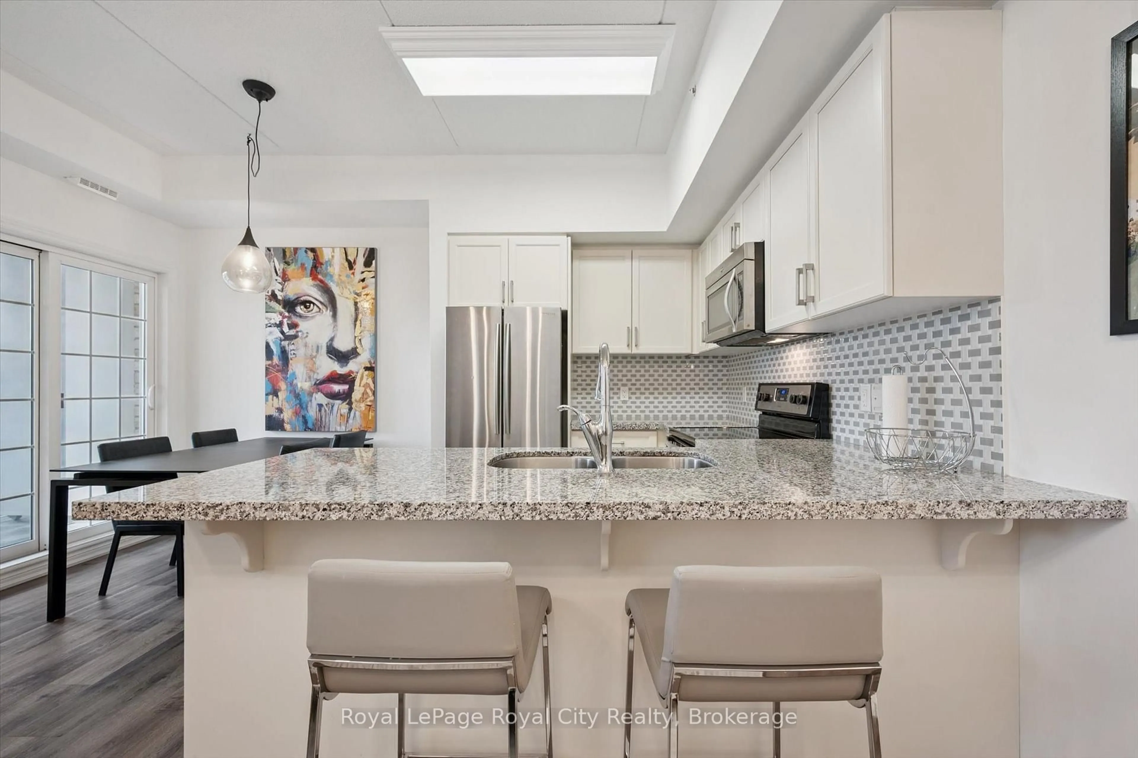 Contemporary kitchen, ceramic/tile floor for 1077 Gordon St #228, Guelph Ontario N1G 0E3